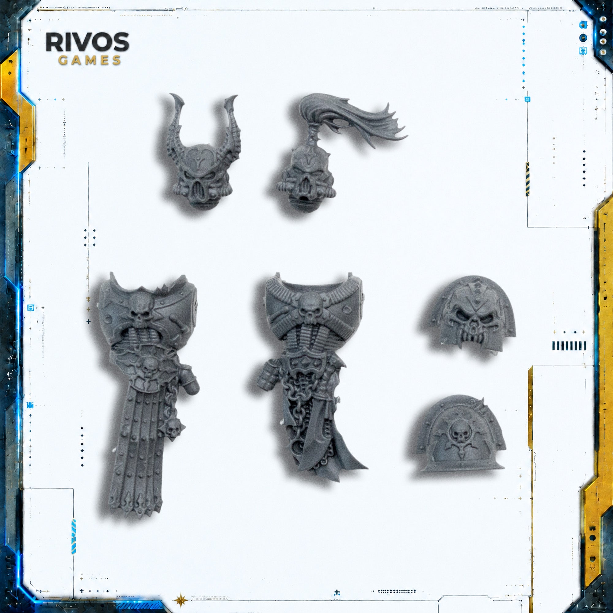 Warhammer 40K Chaos Space Marines Champion Accessories - Bits (Bitz)