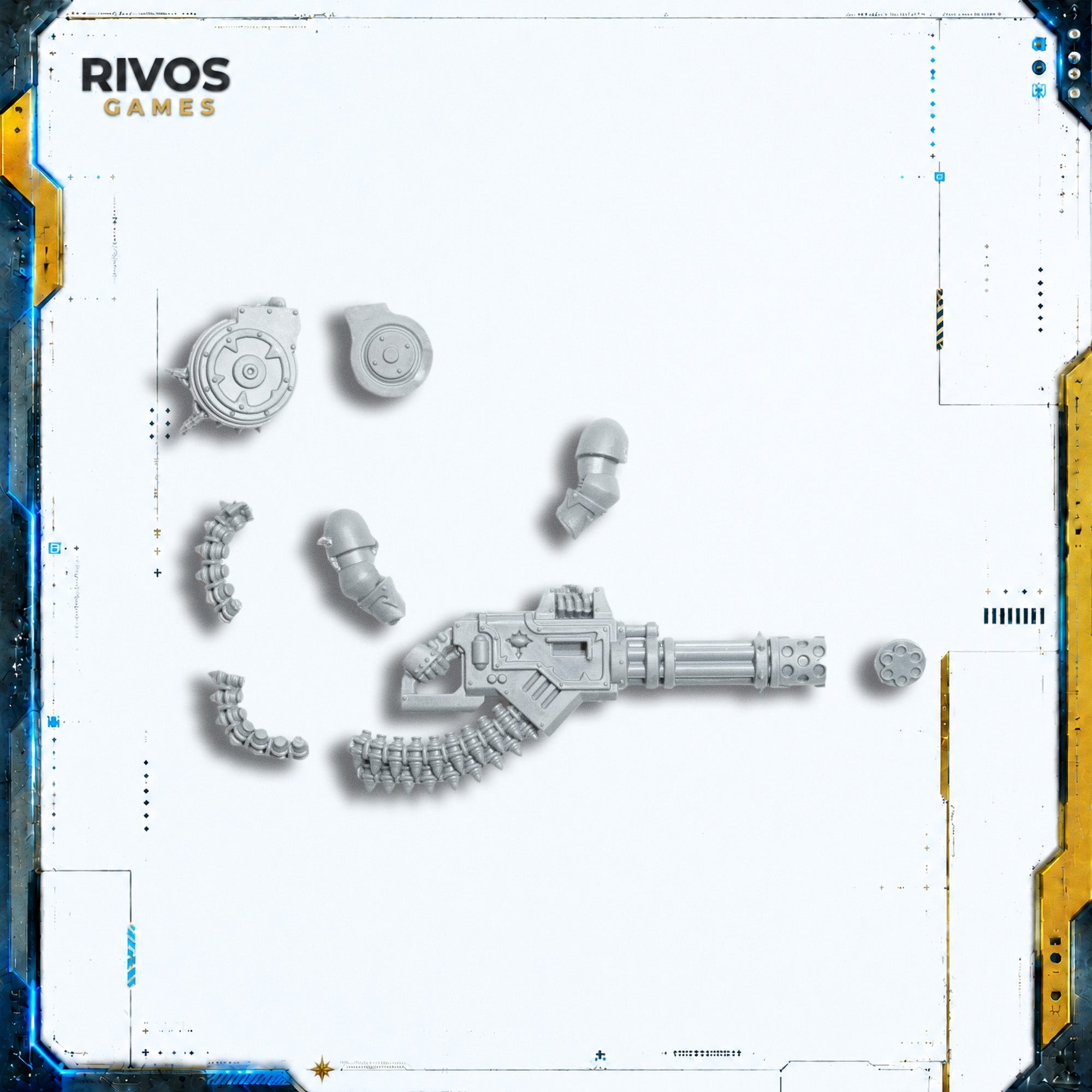 Warhammer 40K Chaos Space Marines Legionaries Reaper Chaincannon - Bits (Bitz)