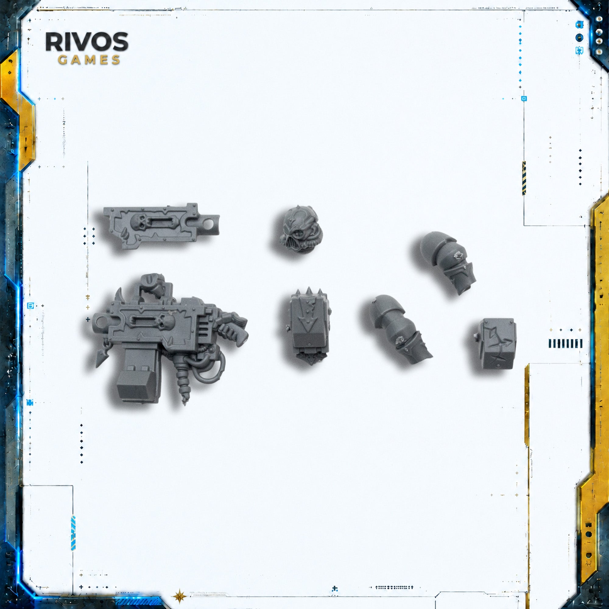 Warhammer 40K Chaos Space Marines Heavy Bolter - Bits (Bitz)