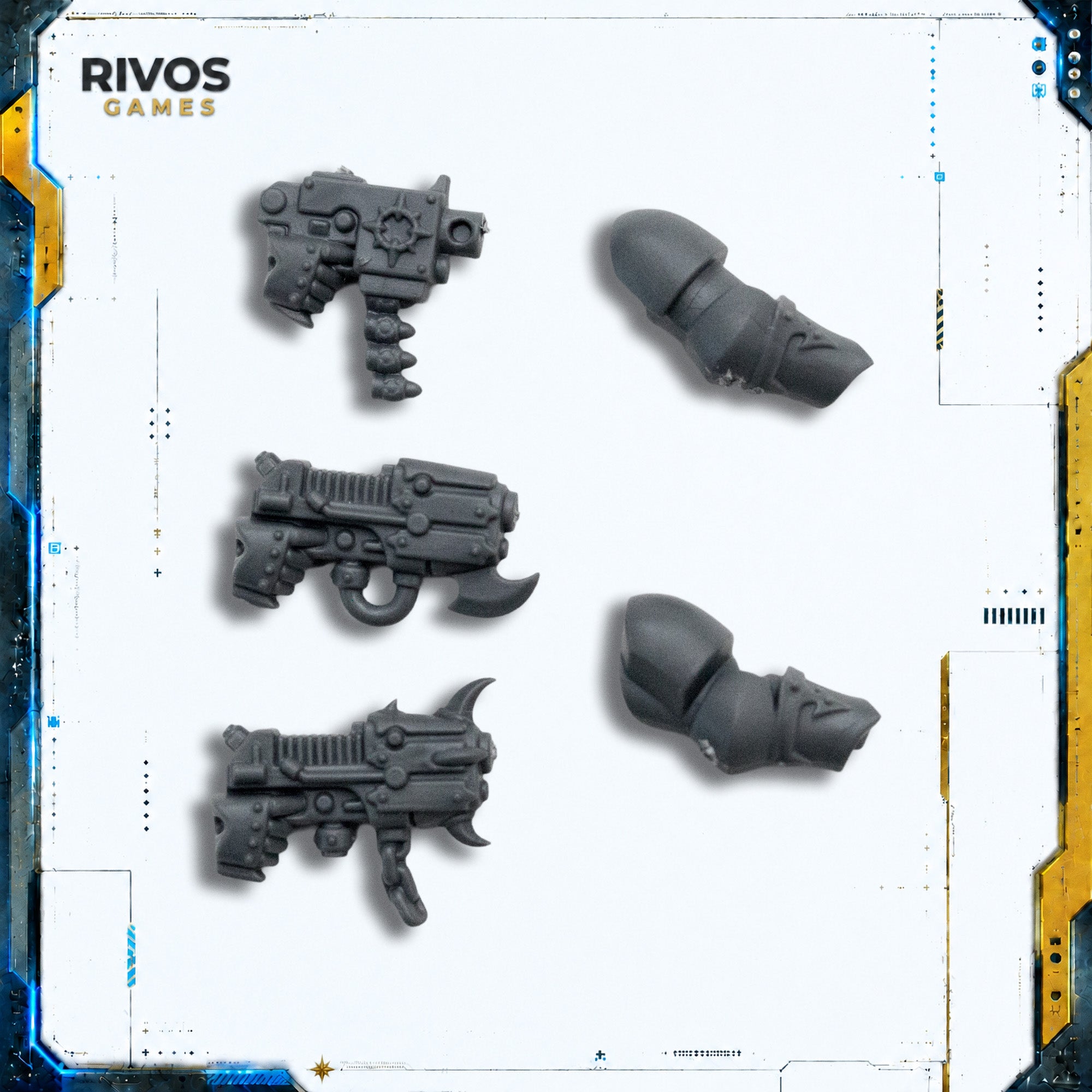 Warhammer 40K Chaos Space Marines Champion Pistols - Bits (Bitz)