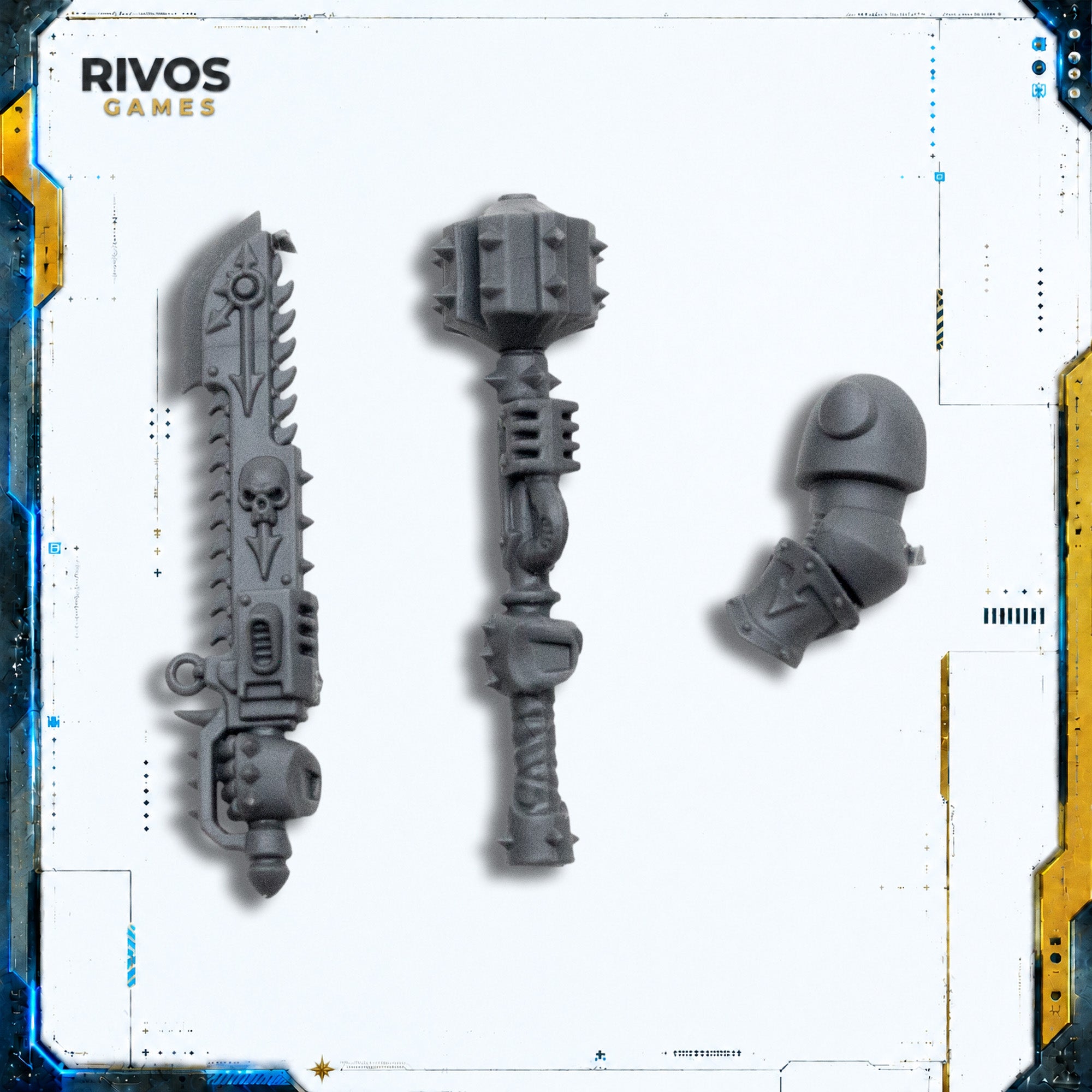 Warhammer 40K Chaos Space Marines Havocs Champion Maul and Chainsword - Bits (Bitz)