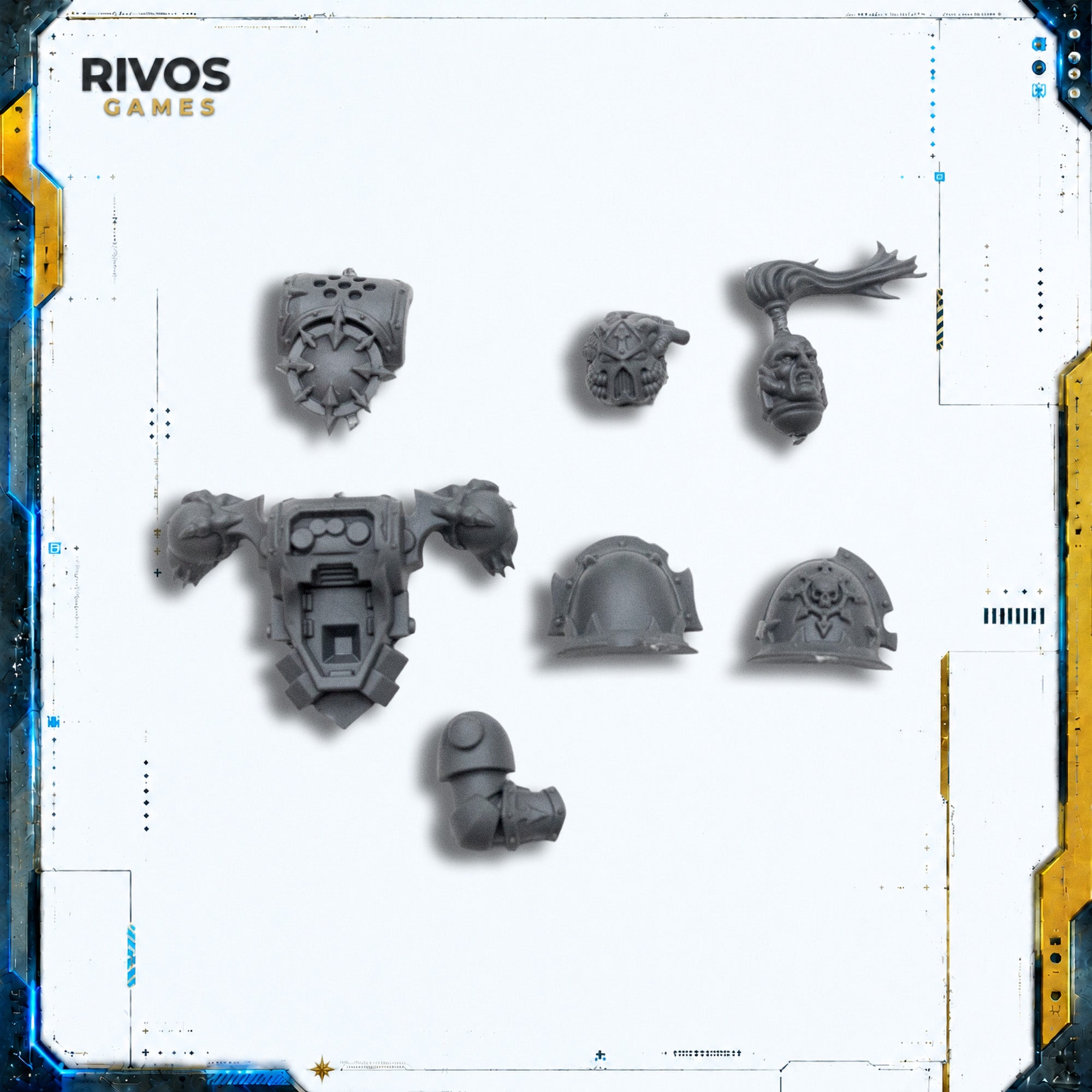 Warhammer 40K Chaos Space Marines Havocs Champion Accessories - Bits (Bitz)