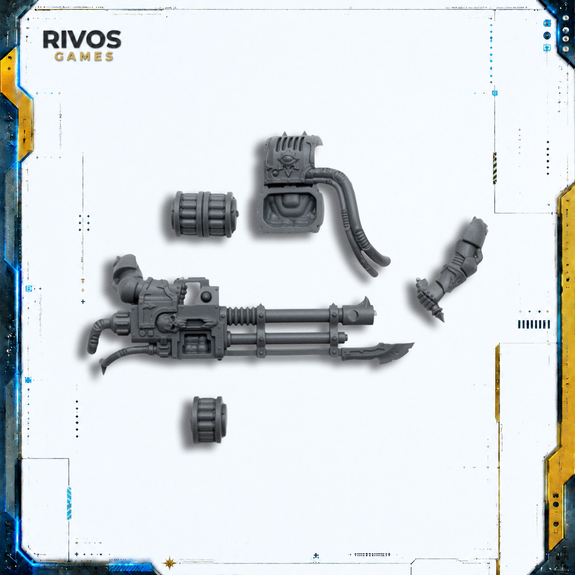 Warhammer 40K Chaos Space Marines Havocs Autocannon A - Bits (Bitz)