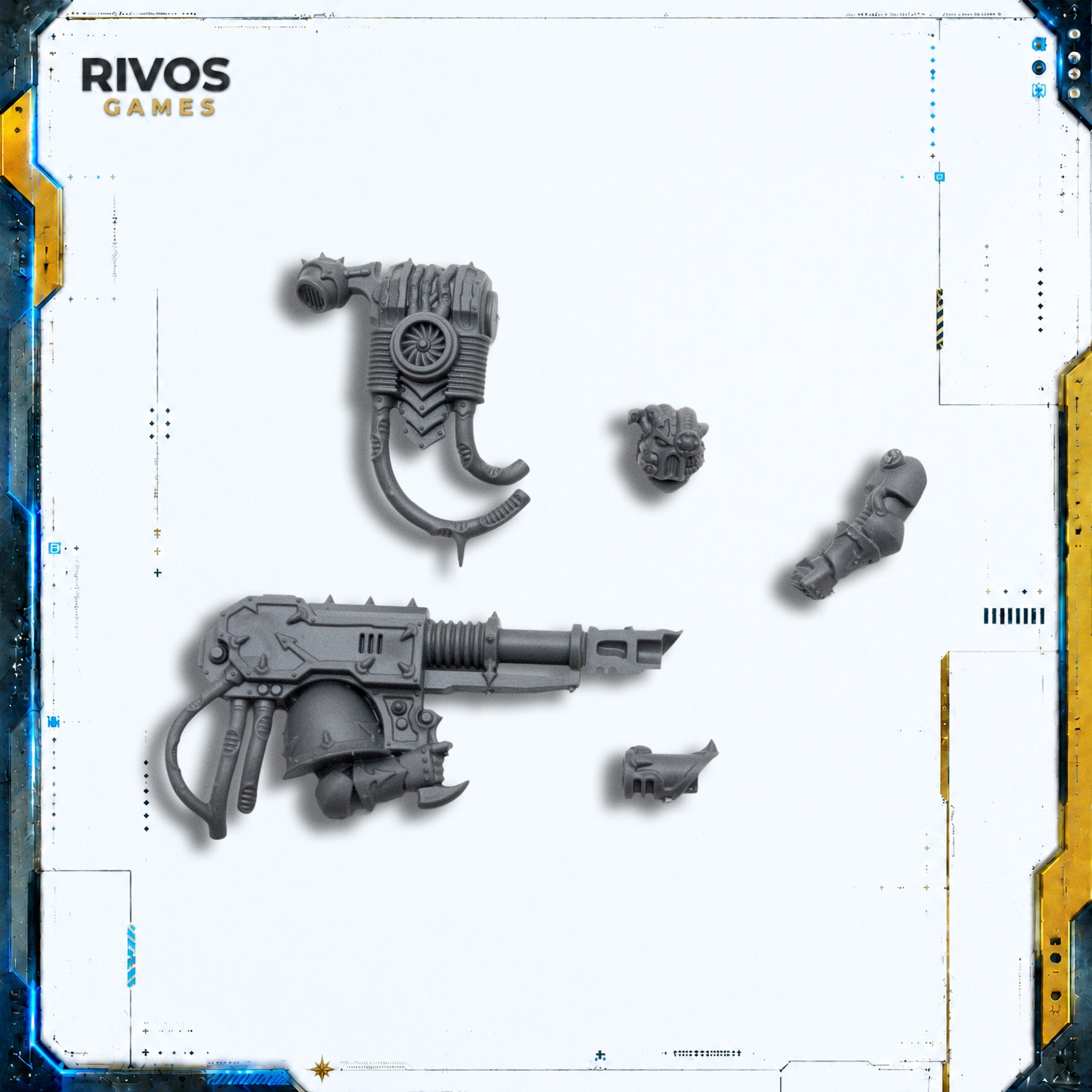 Warhammer 40K Chaos Space Marines Havocs Lascannon A - Bits (Bitz)