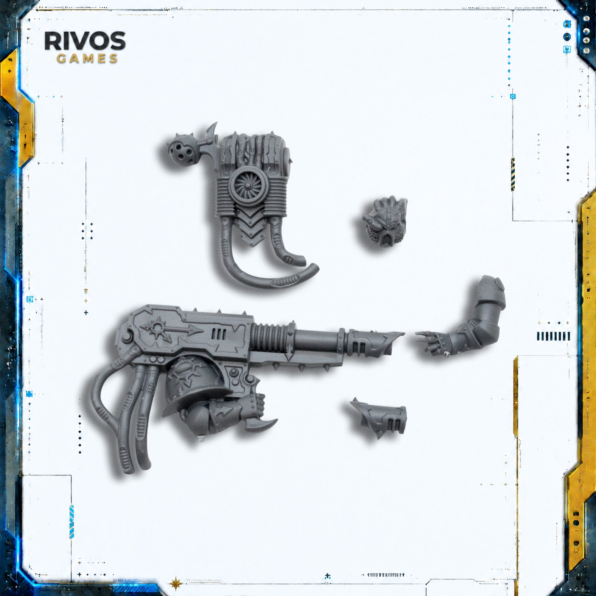 Warhammer 40K Chaos Space Marines Havocs Lascannon B - Bits (Bitz)