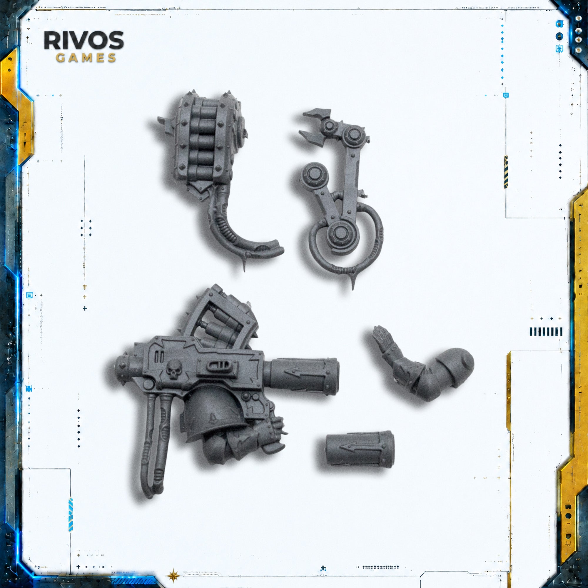 Warhammer 40K Chaos Space Marines Havocs Missile Launcher A - Bits (Bitz)