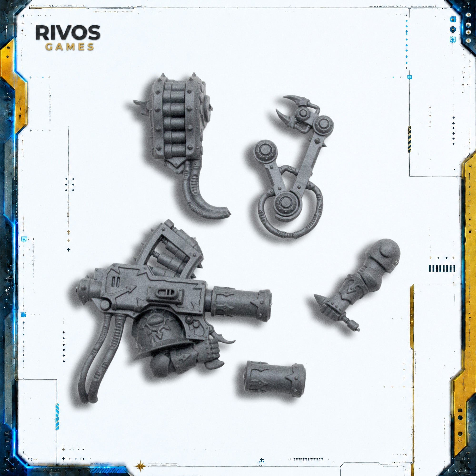 Warhammer 40K Chaos Space Marines Havocs Missile Launcher B - Bits (Bitz)