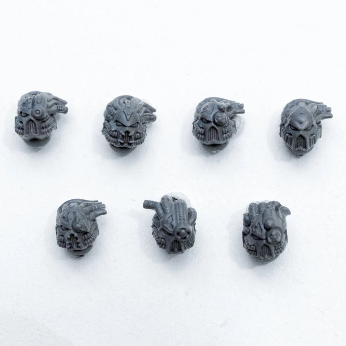 Warhammer 40K Chaos Space Marines Havocs Heads x 7 Bits Bitz