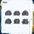 Warhammer 40K Chaos Space Marines Havocs Shoulder Pads x 6 - Bits (Bitz)