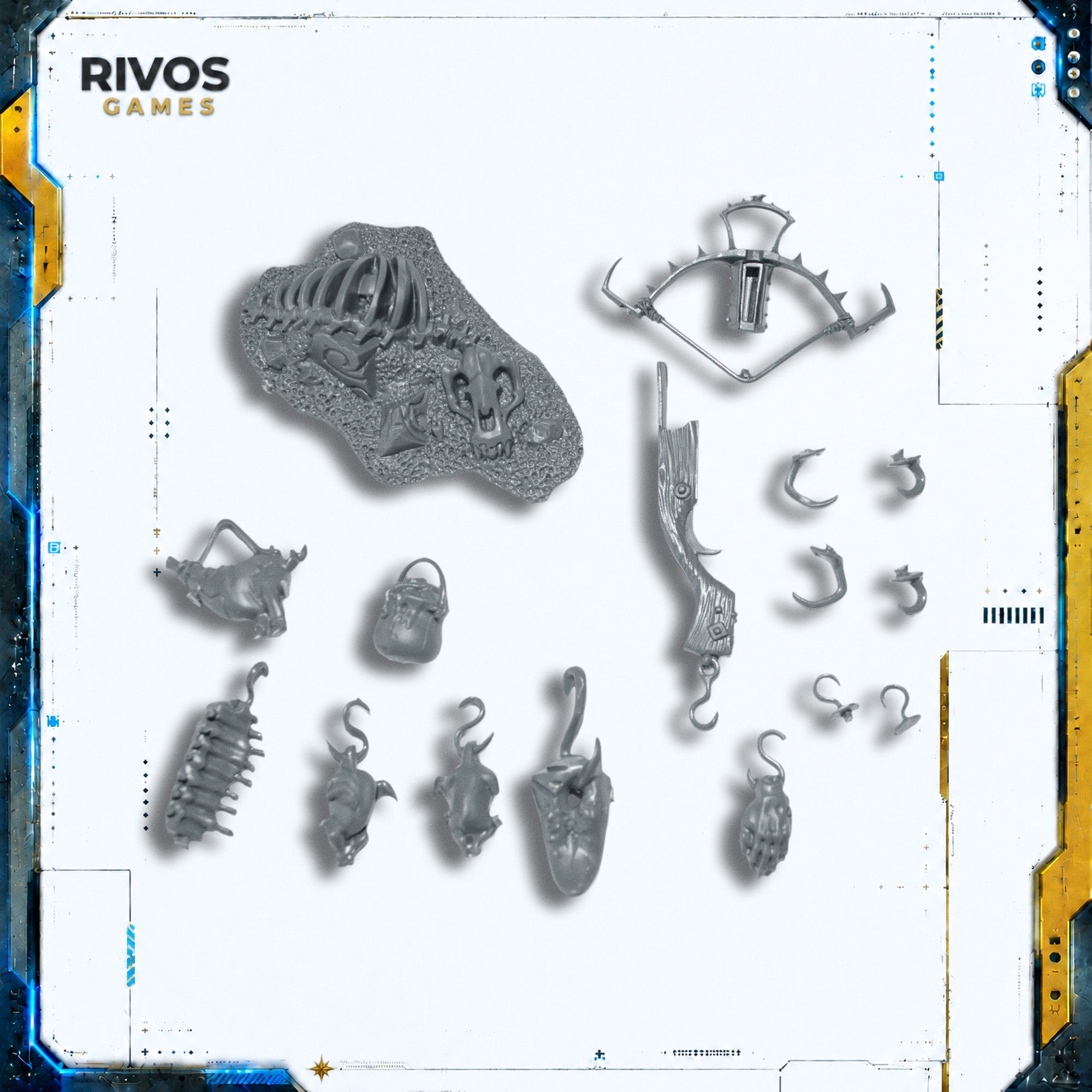 Warhammer Ogor Mawtribes Stonehorn Accessories A - Bits (Bitz)