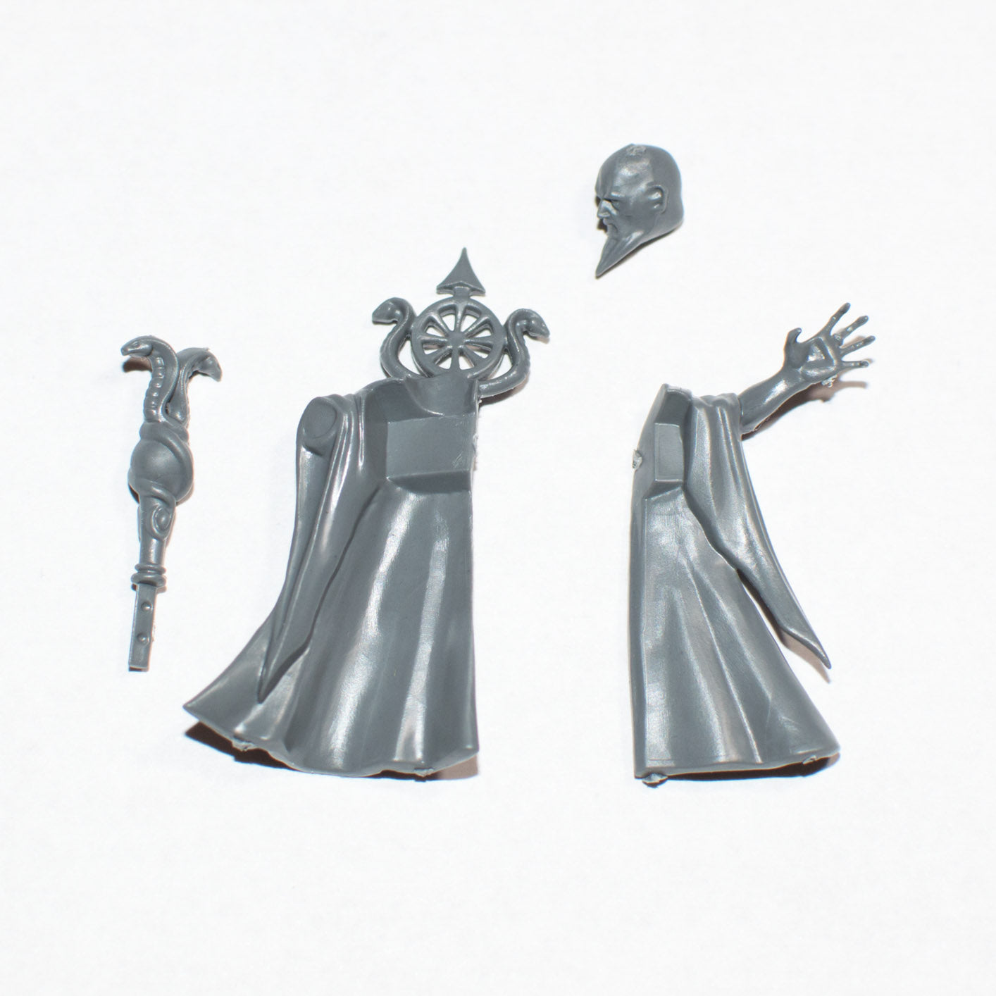 Cities of Sigmar Luminark of Hysh Head Cloak and Staff - Age of Sigmar - Kitbash Bit