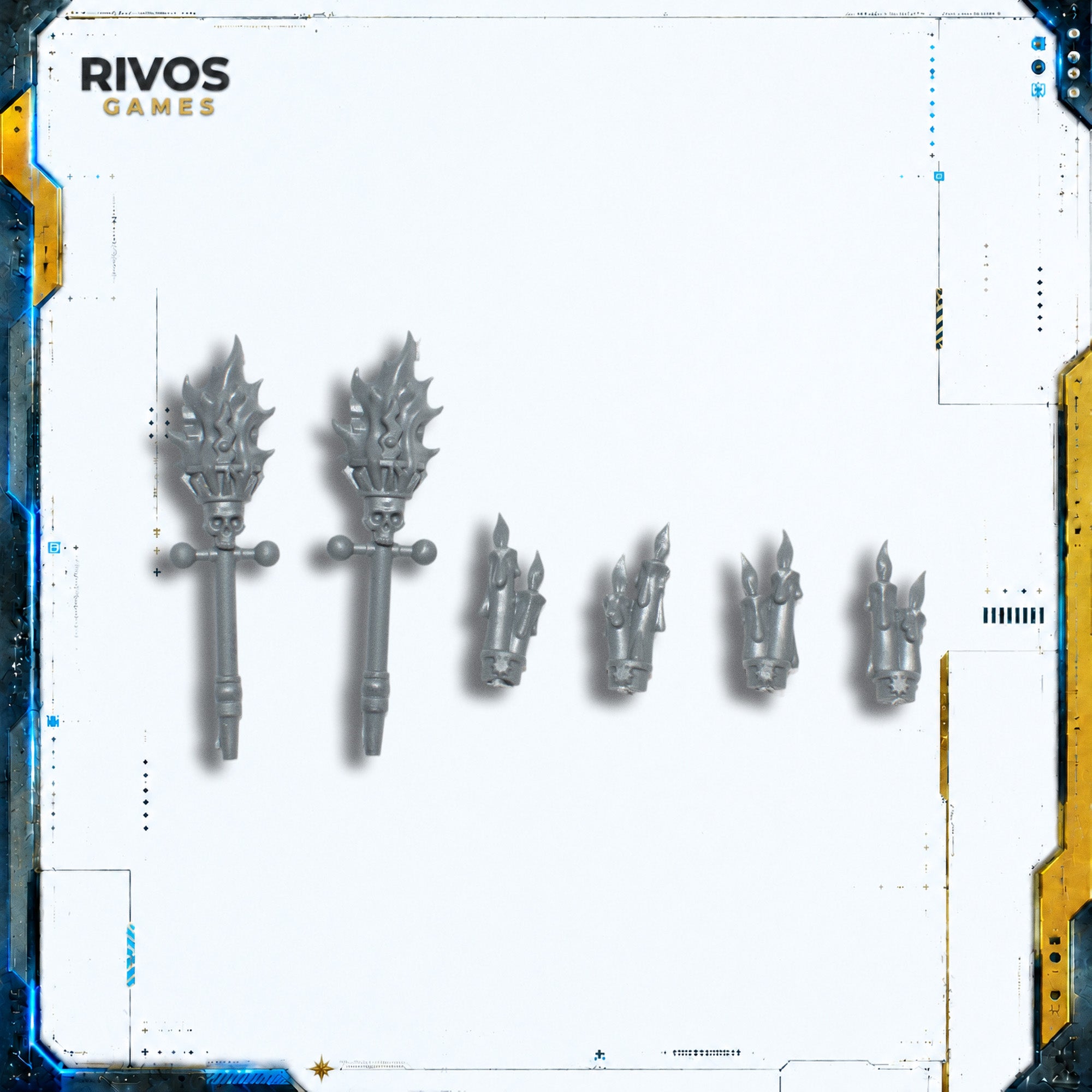 Warhammer Cities of Sigmar Luminark of Hysh Candles and Torches - Bits (Bitz)