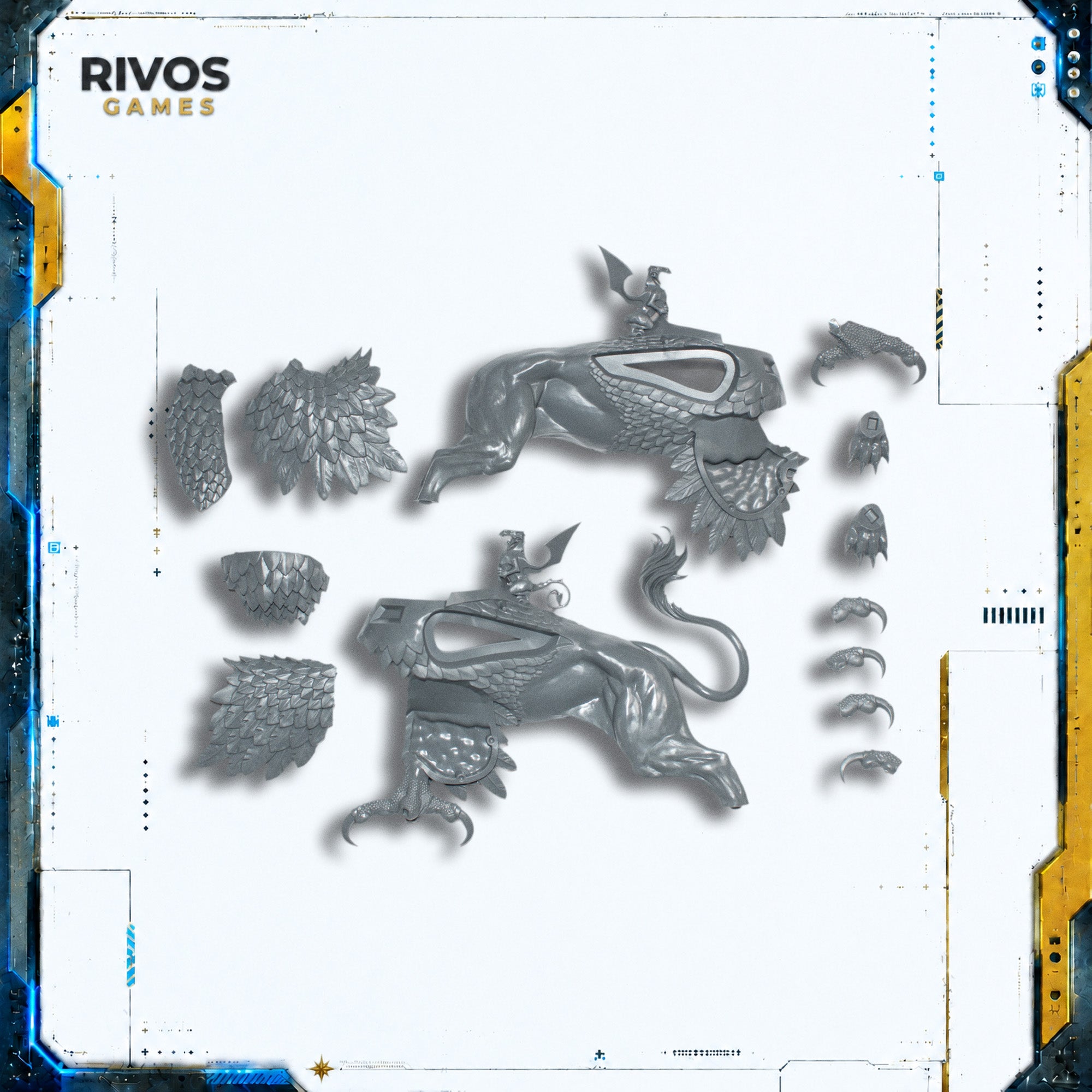 Warhammer Cities of Sigmar Freeguild General on Griffon Body - Bits (Bitz)