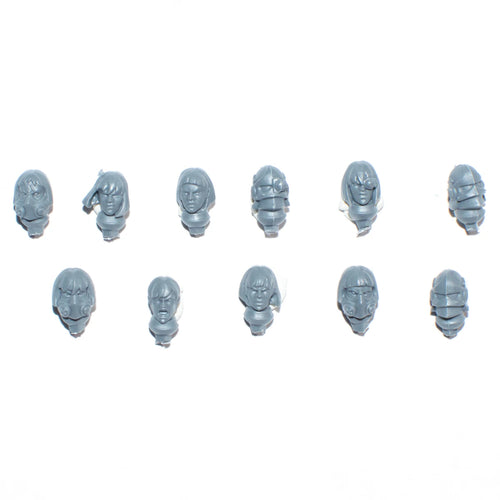 Warhammer 40K Adepta Sororitas Retributor Squad Heads x 11 A Bits Bitz