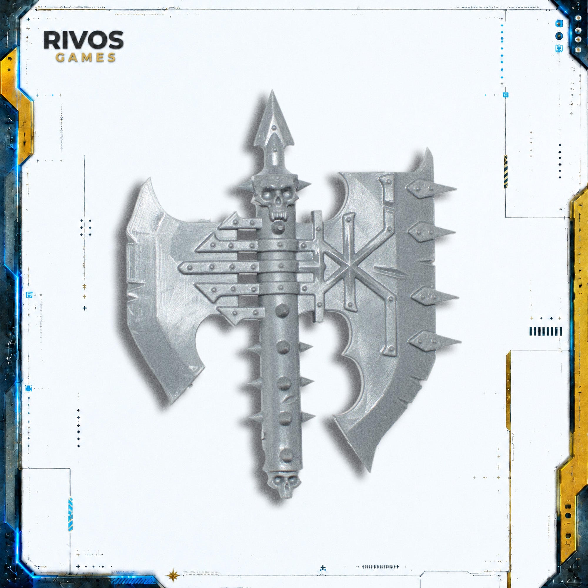 Warhammer Daemons of Khorne Skarbrand the Bloodthirster Axe Head B - Bits (Bitz)