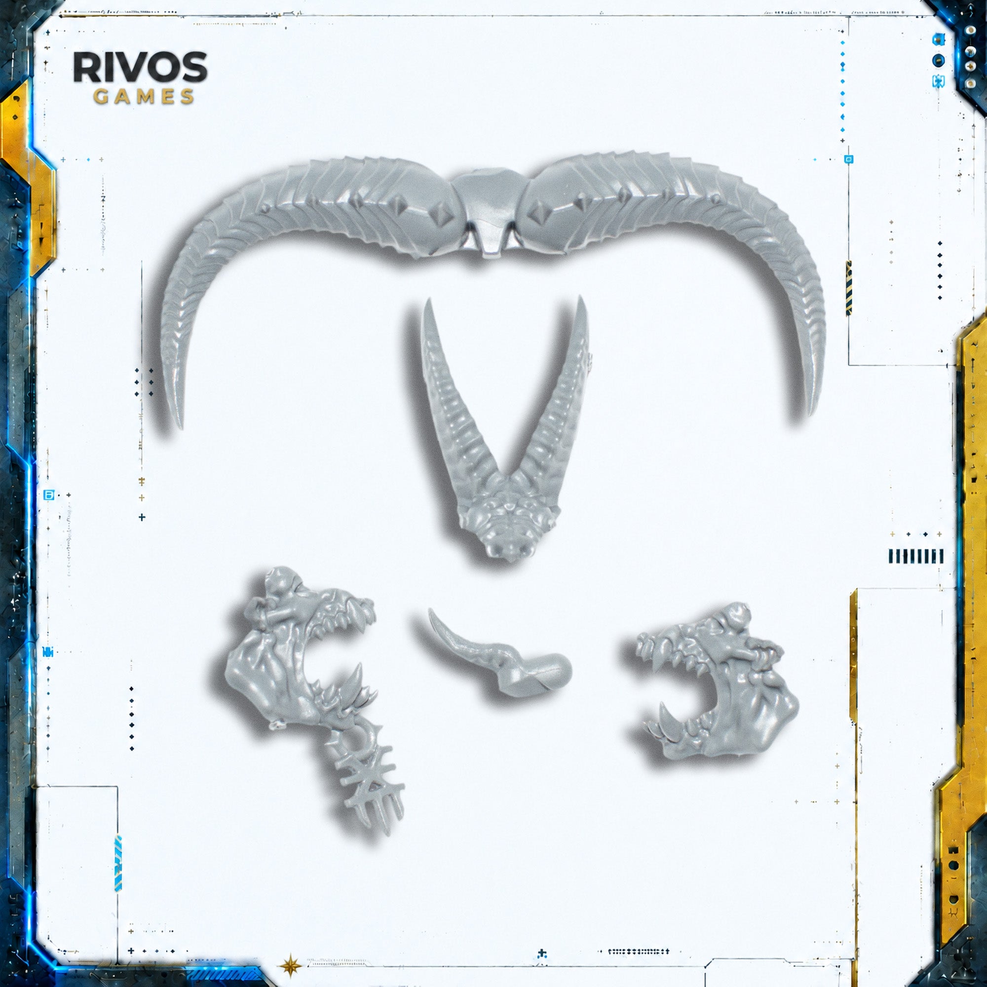 Warhammer Daemons of Khorne Skarbrand the Bloodthirster Head C - Bits (Bitz)