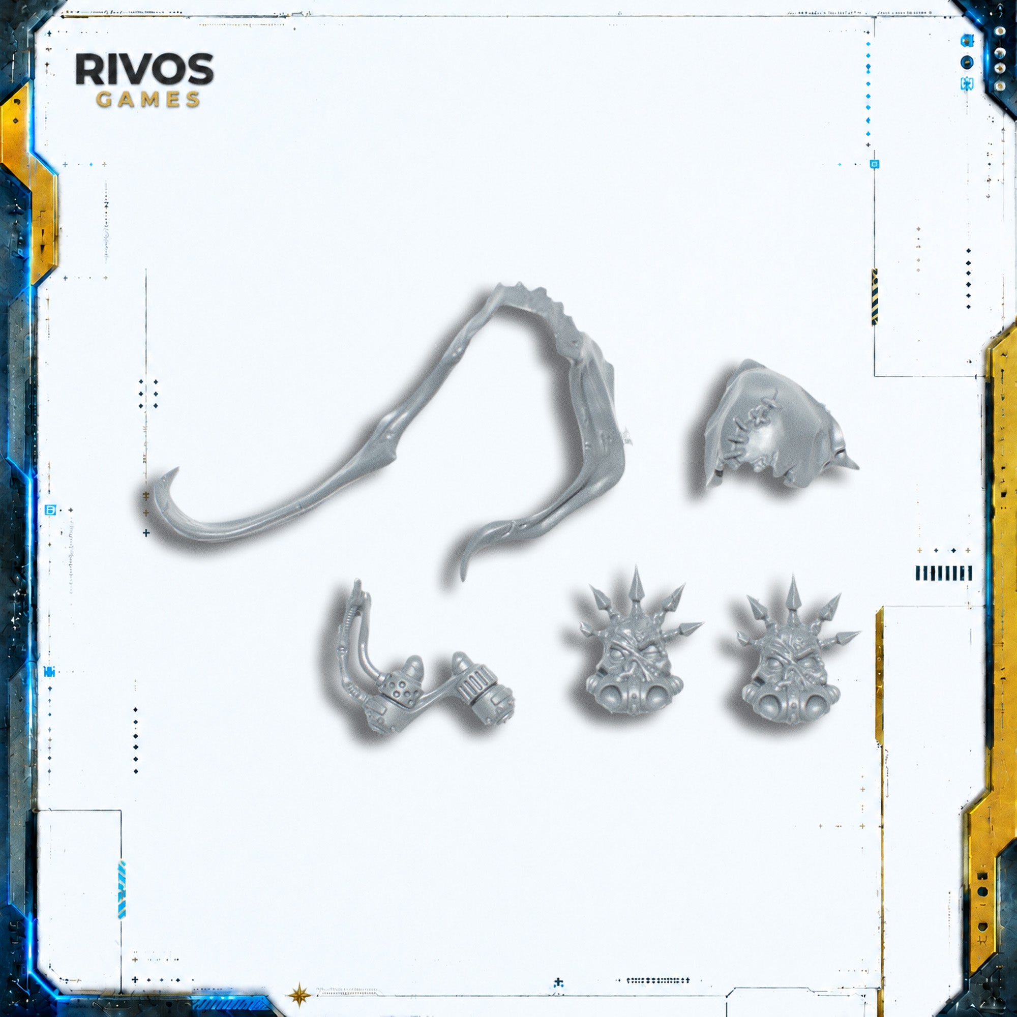 Warhammer 40K Death Guard Mortarion Daemon Primarch of Nurgle Head - Bits (Bitz)