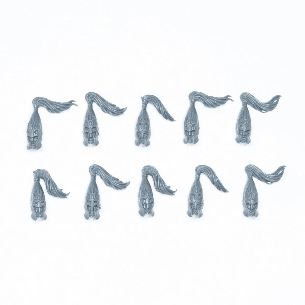 Warhammer High Elf Realms White Lions of Chrace Heads x 10 Bits Bitz