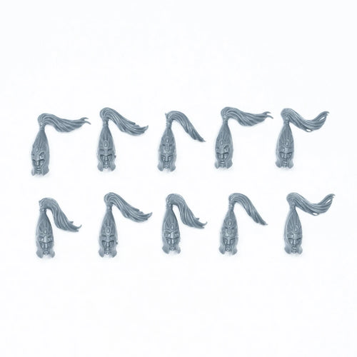 Warhammer High Elf Realms White Lions of Chrace Heads x 10 Bits Bitz