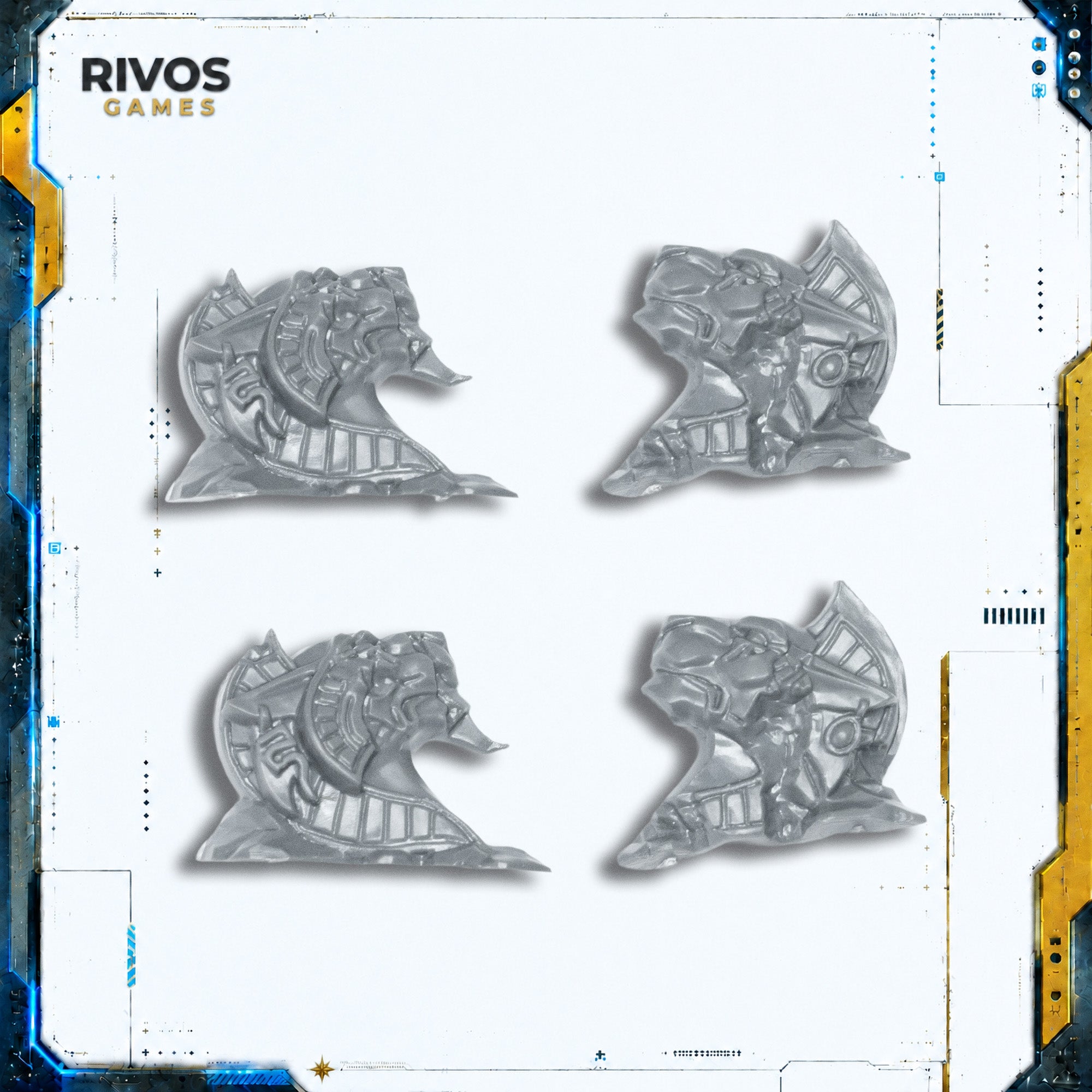 Warhammer High Elf Realms White Lions of Chrace Base Accessories - Bits (Bitz)
