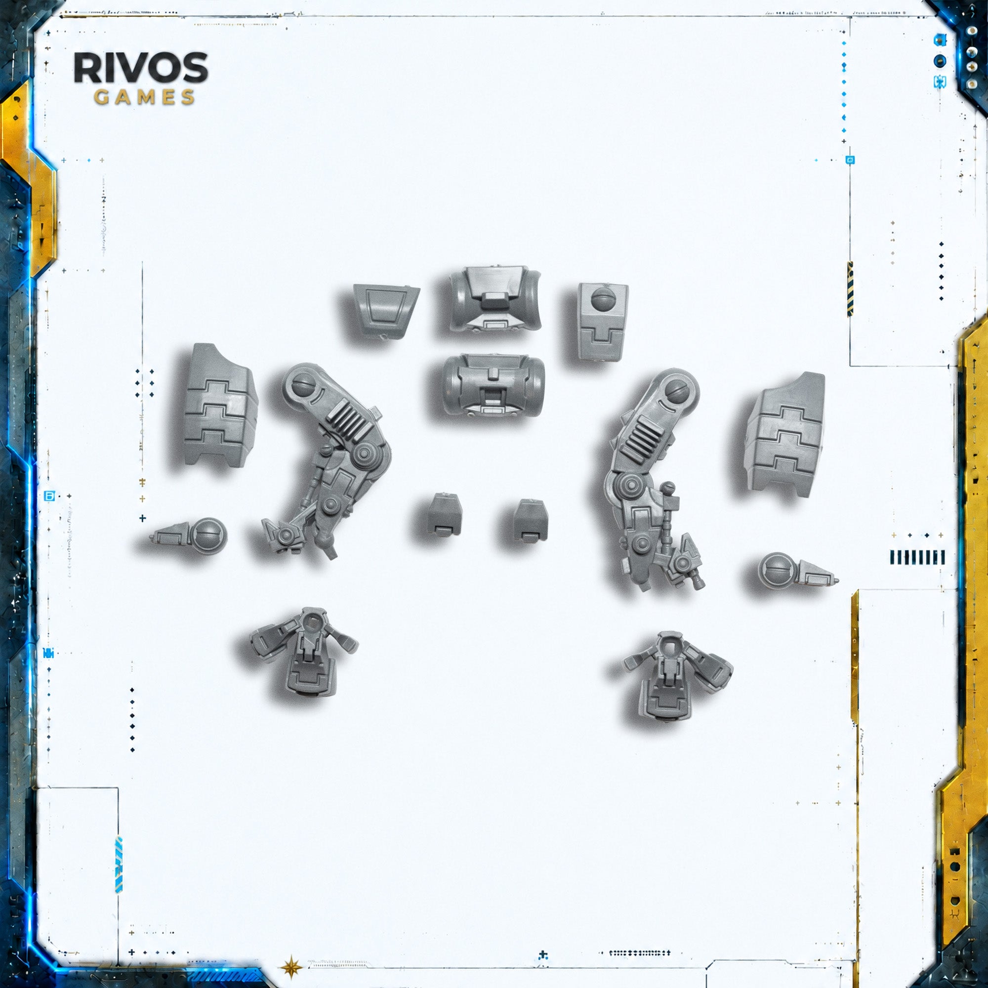 Warhammer 40K Tau Empire XV88 Broadside Battlesuit Legs - Bits (Bitz)