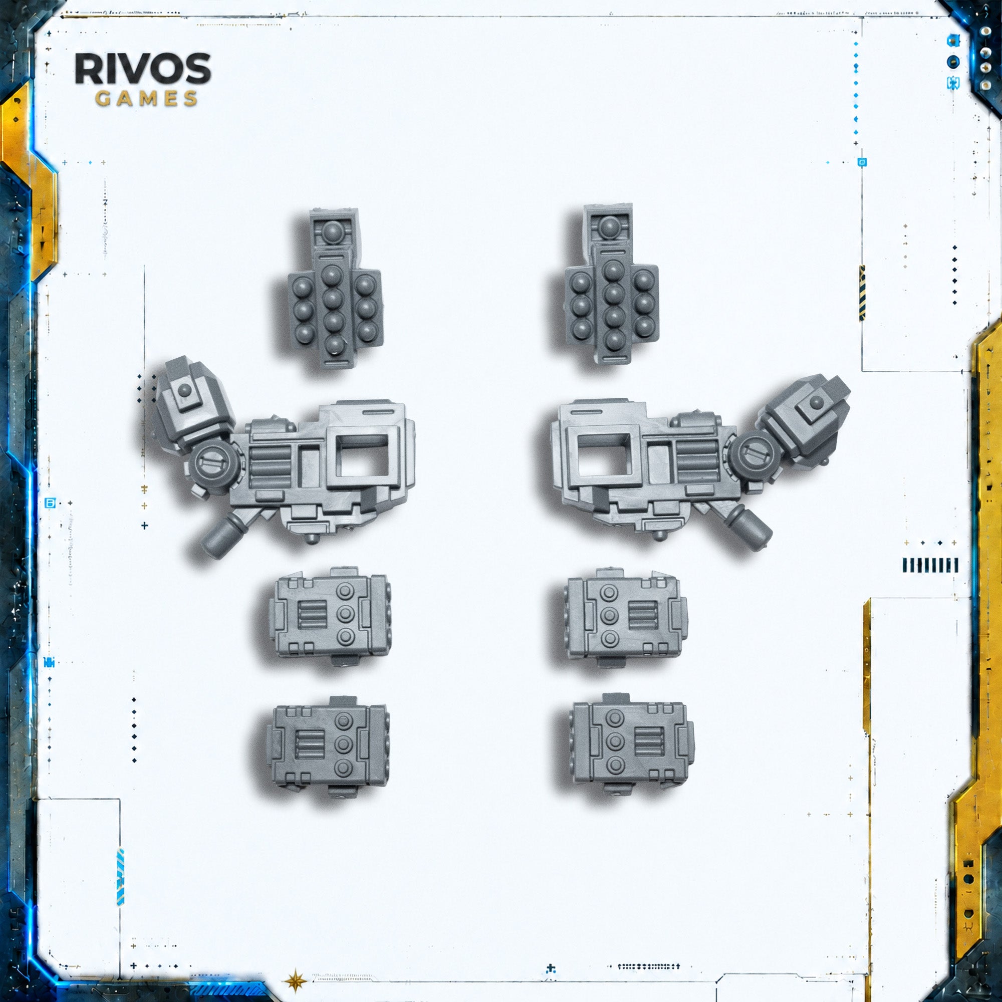 Warhammer 40K Tau Empire XV88 Broadside High Yield Missile Pods - Bits (Bitz)