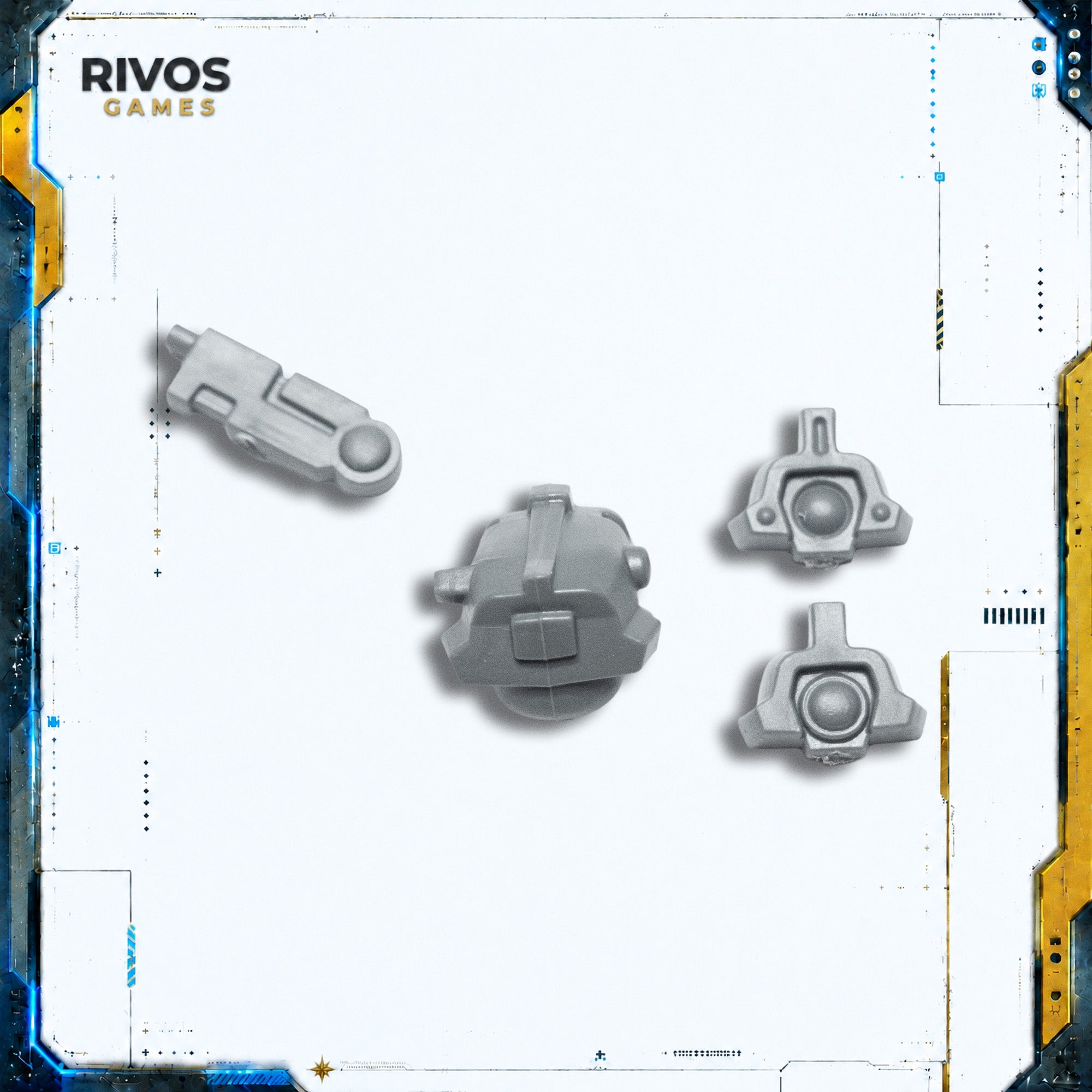 Warhammer 40K Tau Empire XV88 Broadside Battlesuit Head B - Bits (Bitz)