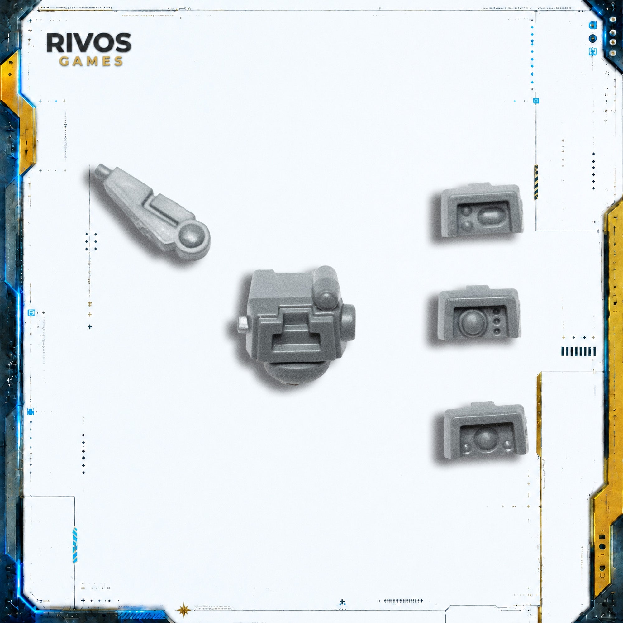 Warhammer 40K Tau Empire XV88 Broadside Battlesuit Head C - Bits (Bitz)