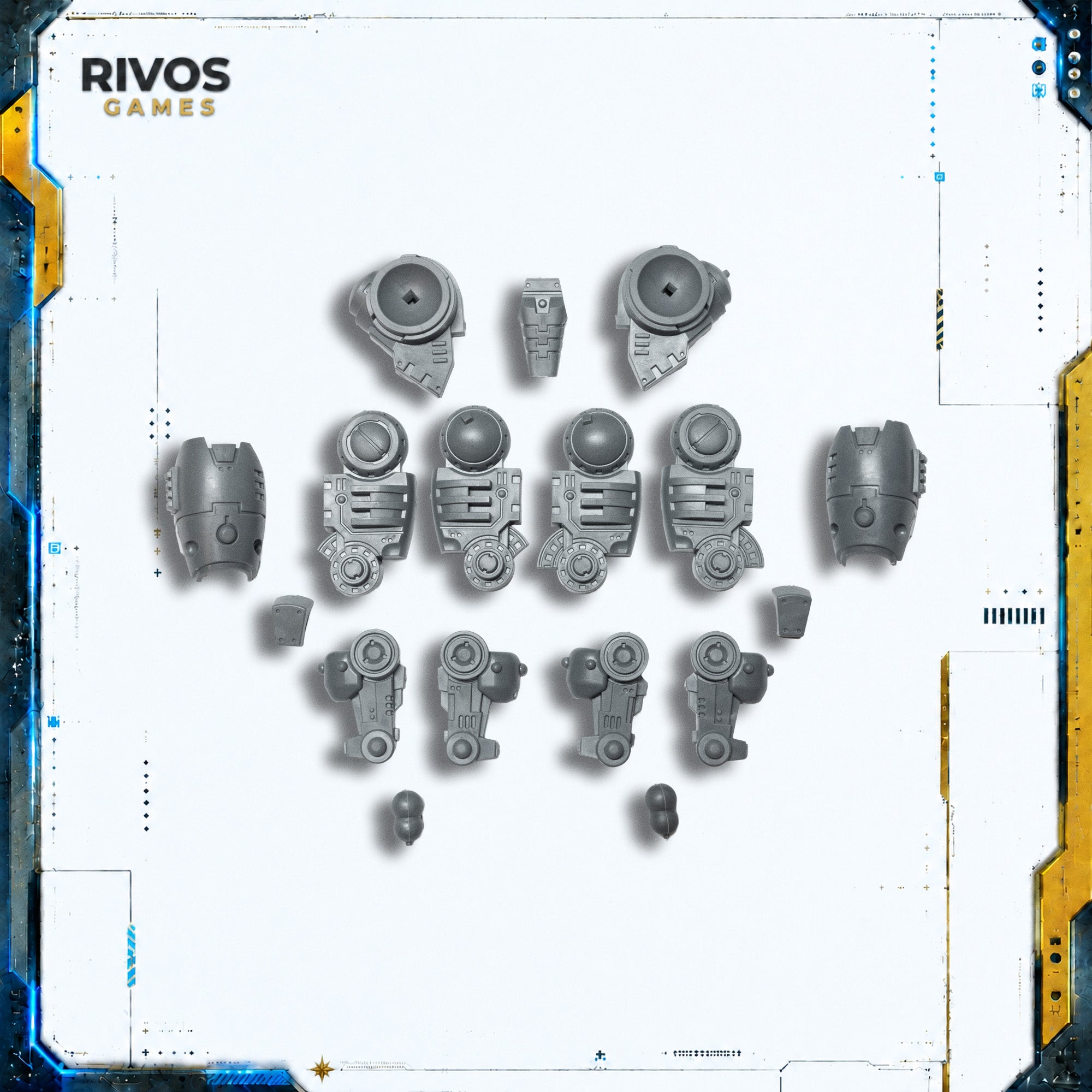 Warhammer 40K Tau Empire XV95 Ghostkeel Battlesuit Legs - Bits (Bitz)