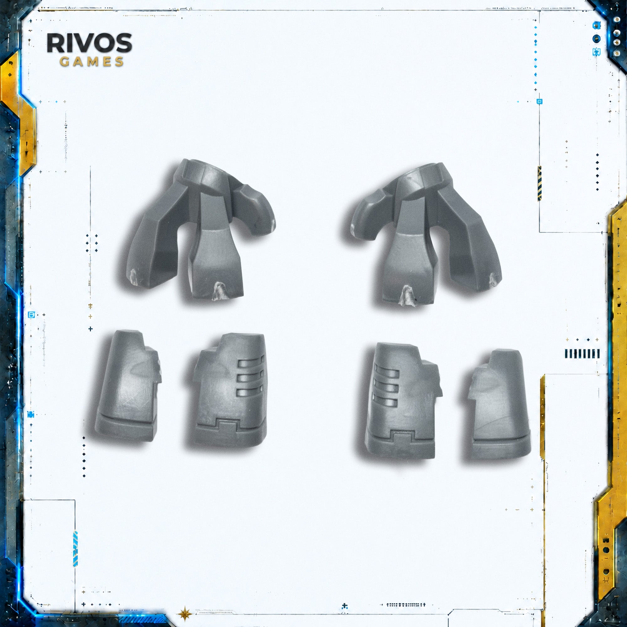 Warhammer 40K Tau Empire XV95 Ghostkeel Battlesuit Feet - Bits (Bitz)