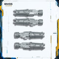 Warhammer 40K Tau Empire XV95 Ghostkeel Battlesuit Burst Cannons x 2 - Bits (Bitz)