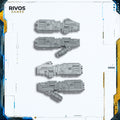 Warhammer 40K Tau Empire XV95 Ghostkeel Battlesuit Fushion Blasters x 2 - Bits (Bitz)