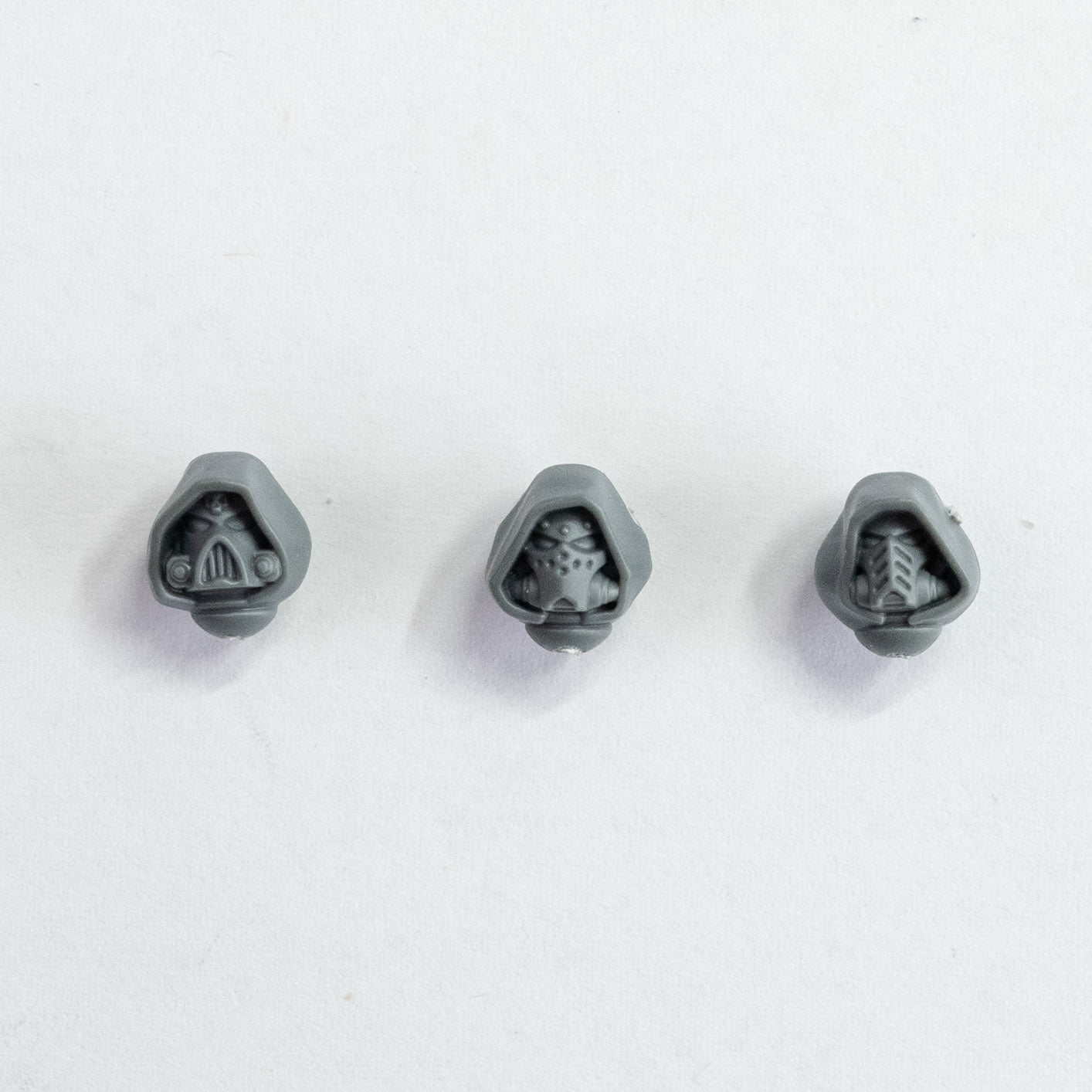 Dark Angels Inner Circle Companions Helmets x 3 - Warhammer - Kitbash Bit
