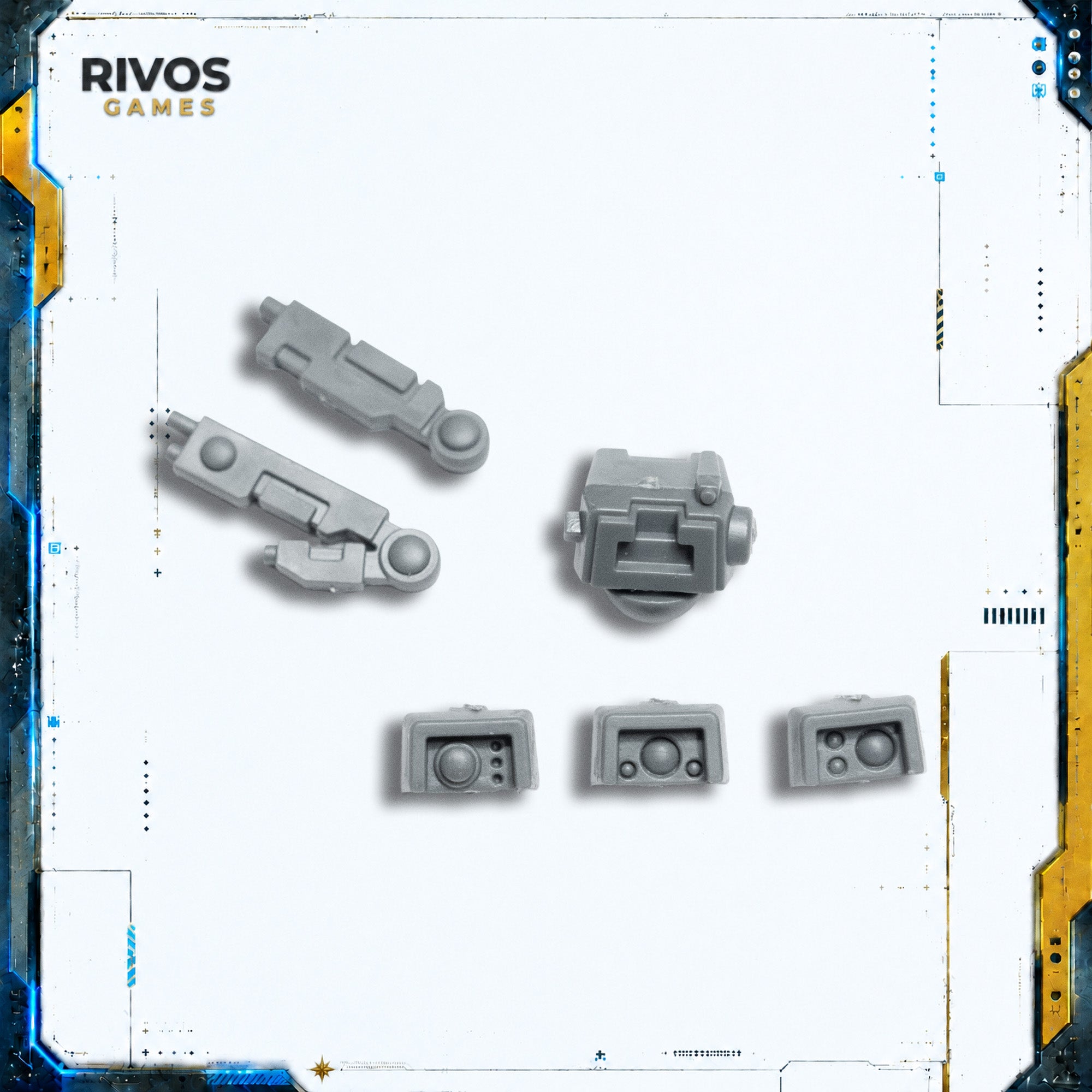 Warhammer 40K Tau Empire XV104 Riptide Battlesuit Head A - Bits (Bitz)
