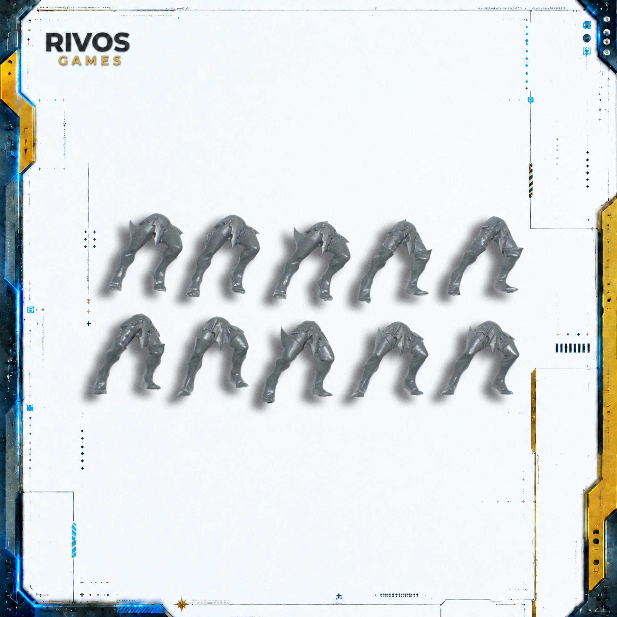 Warhammer Cities of Sigmar Black Ark Corsairs Legs x 10 - Bits (Bitz)