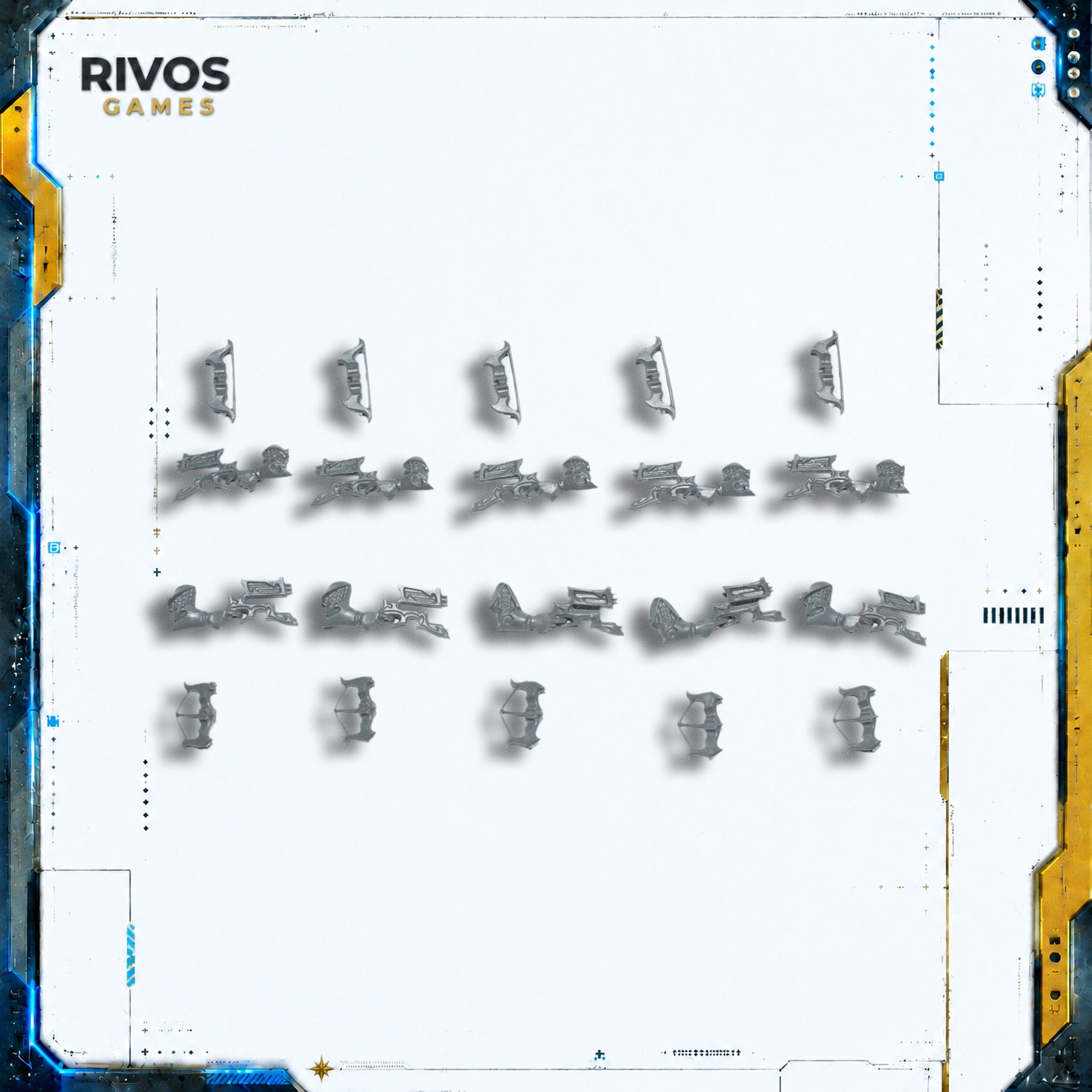 Warhammer Cities of Sigmar Black Ark Corsairs Repeater Bows x 10 - Bits (Bitz)