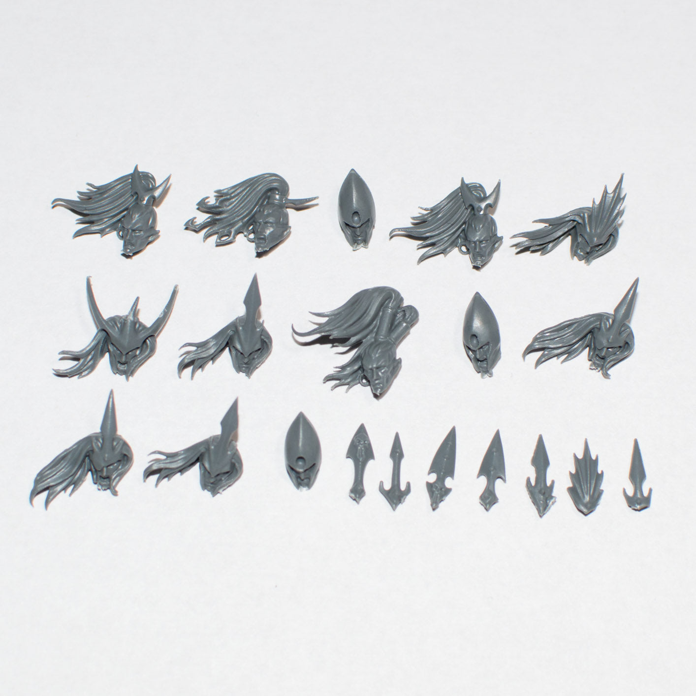 Cities of Sigmar Black Ark Corsairs Heads x 13 - Age of Sigmar - Conversion Part