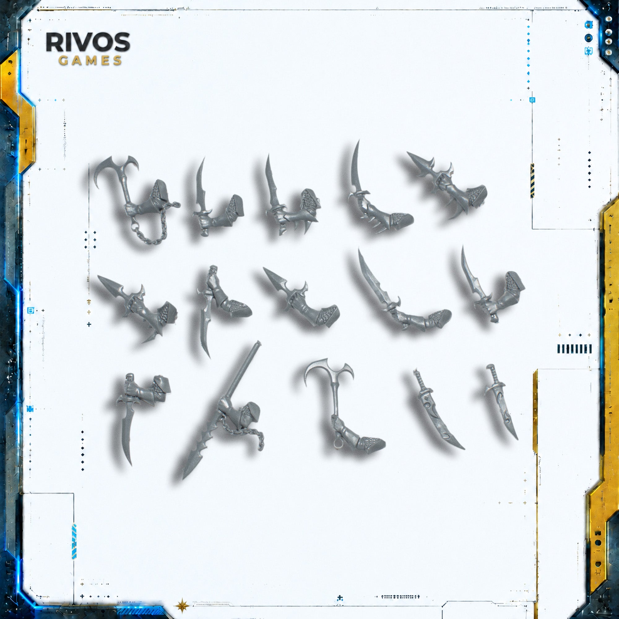 Warhammer Cities of Sigmar Black Ark Corsairs Hand Weapons - Bits (Bitz)