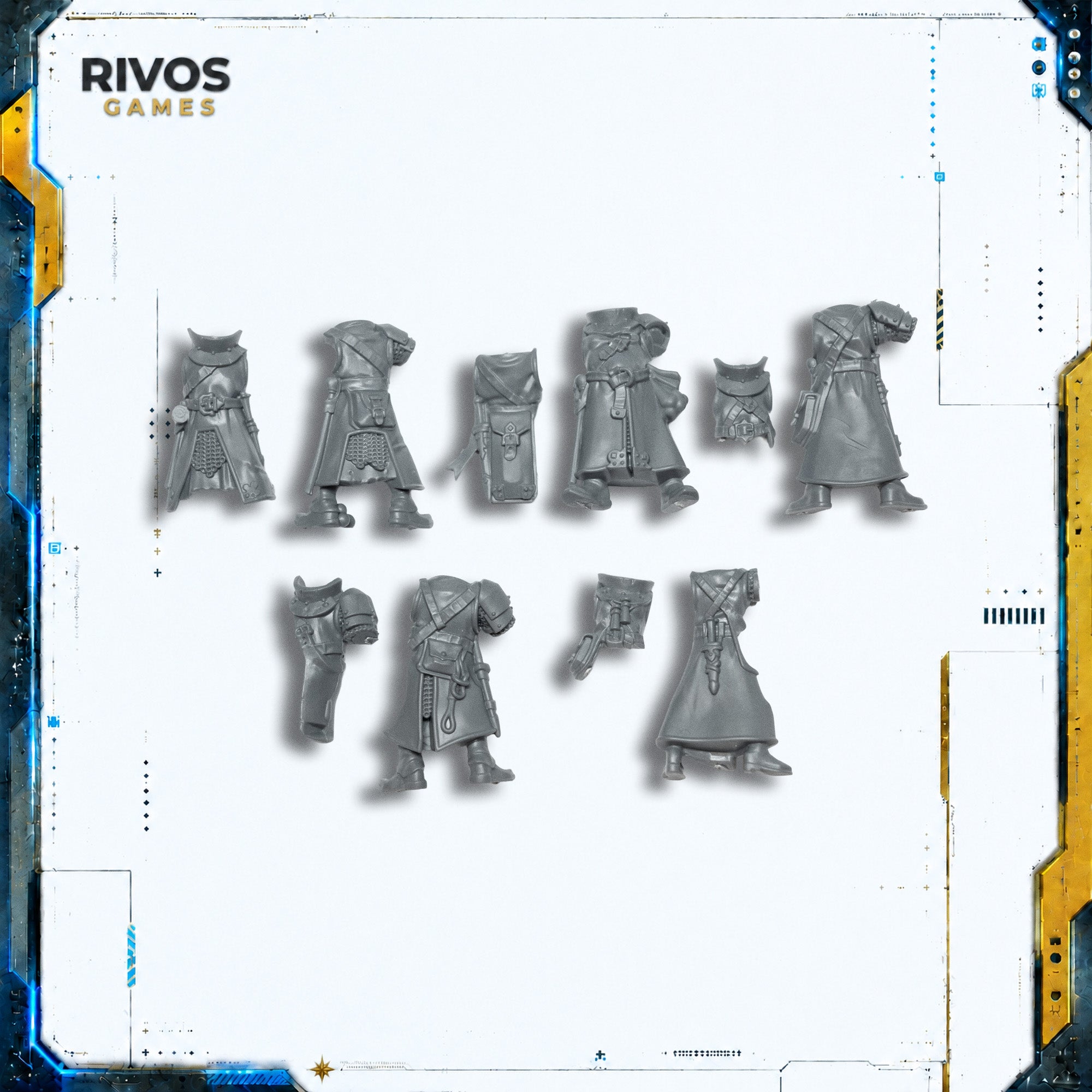 Warhammer Cities of Sigmar Freeguild Fusiliers Legs and Torso x 5 A - Bits (Bitz)