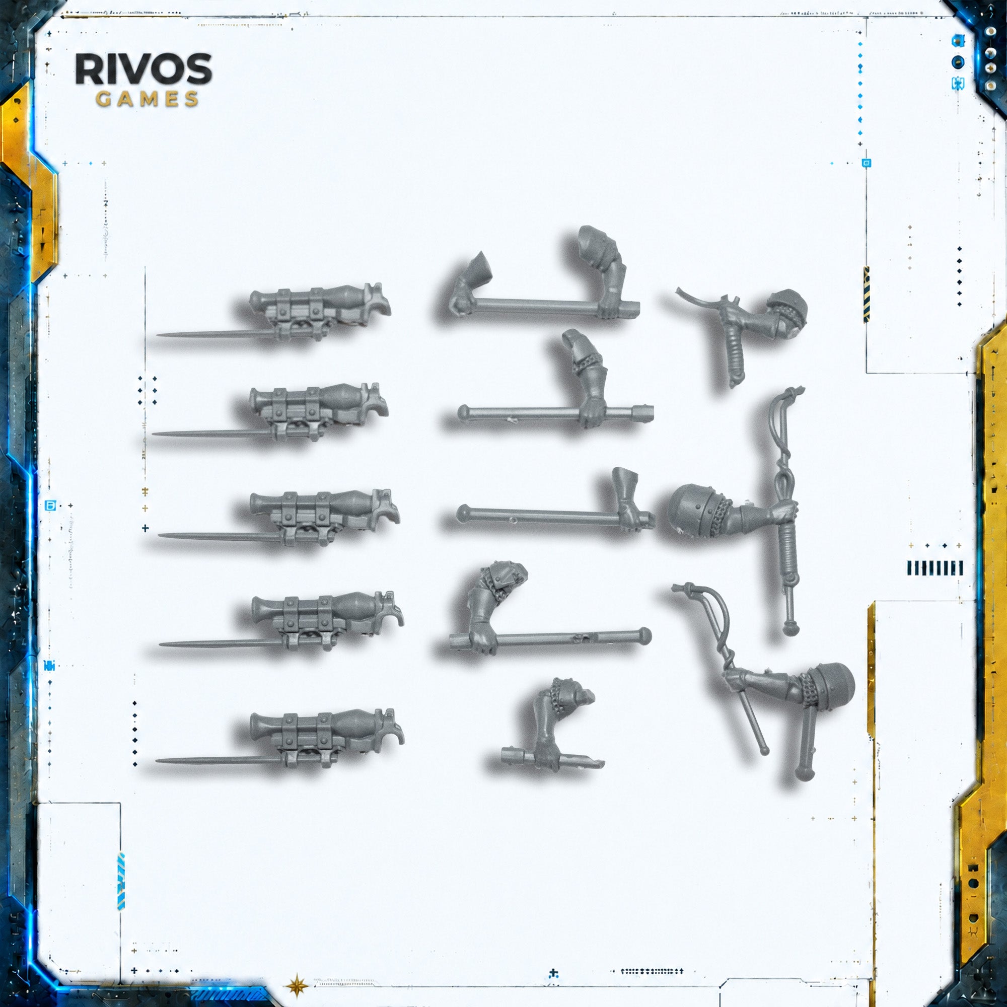 Warhammer Cities of Sigmar Freeguild Fusiliers Fusil Cannon x 5 B - Bits (Bitz)