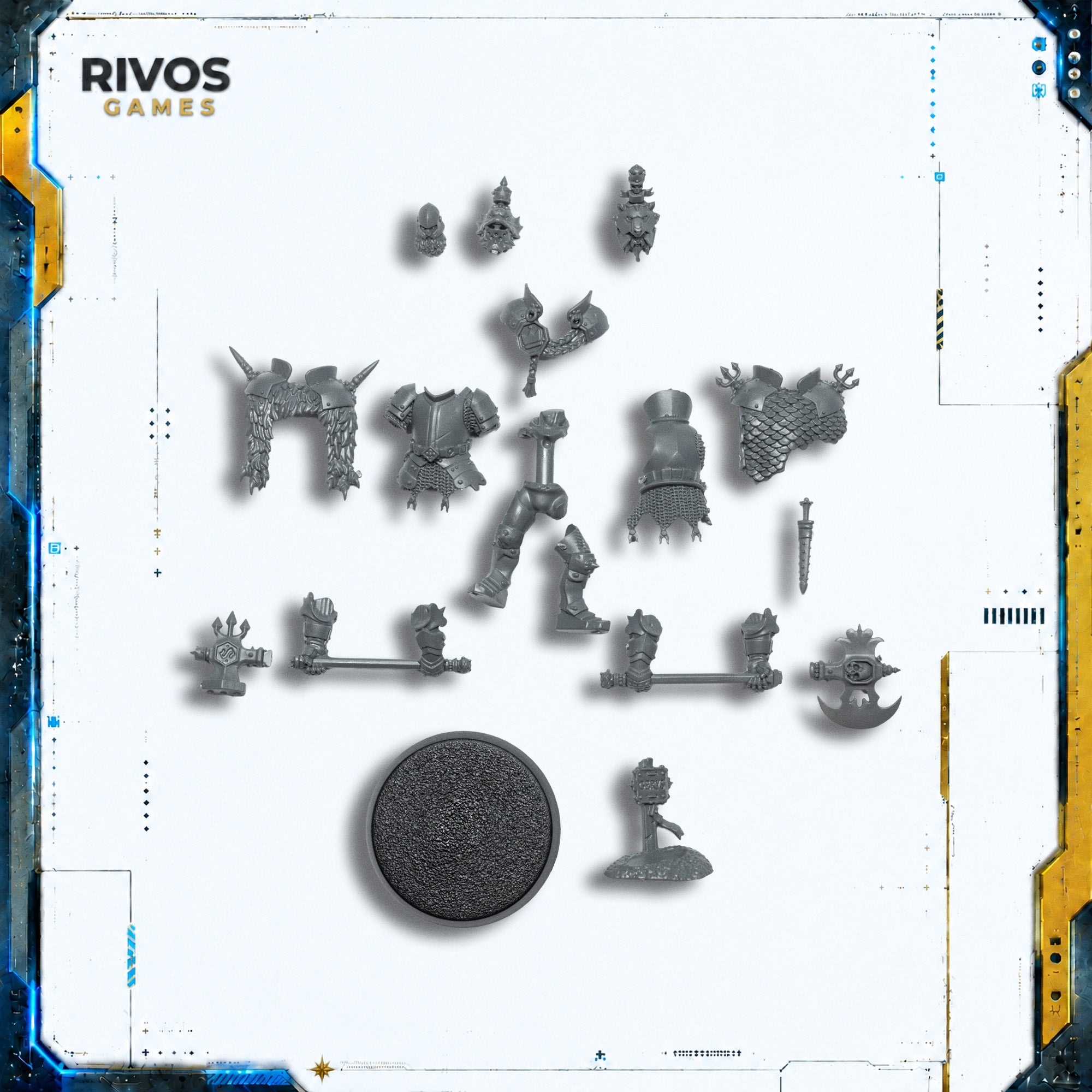 Warhammer Cities of Sigmar Freeguild Command Corps Arch Knight - Bits (Bitz)