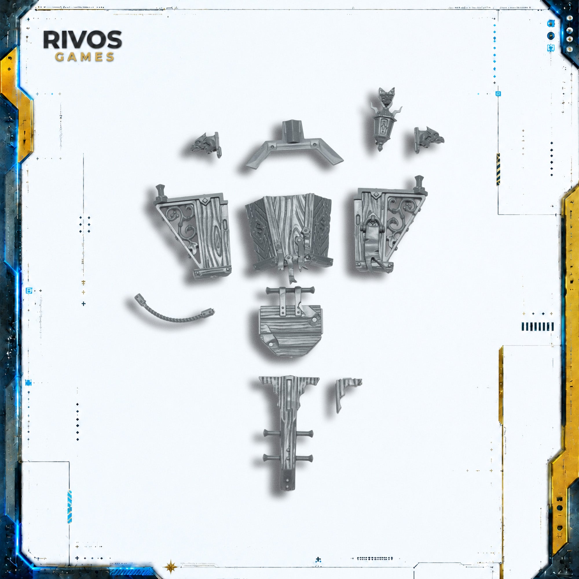 Warhammer Cities of Sigmar Fusil Major on Ogor Warhulk Crows Nest - Bits (Bitz)