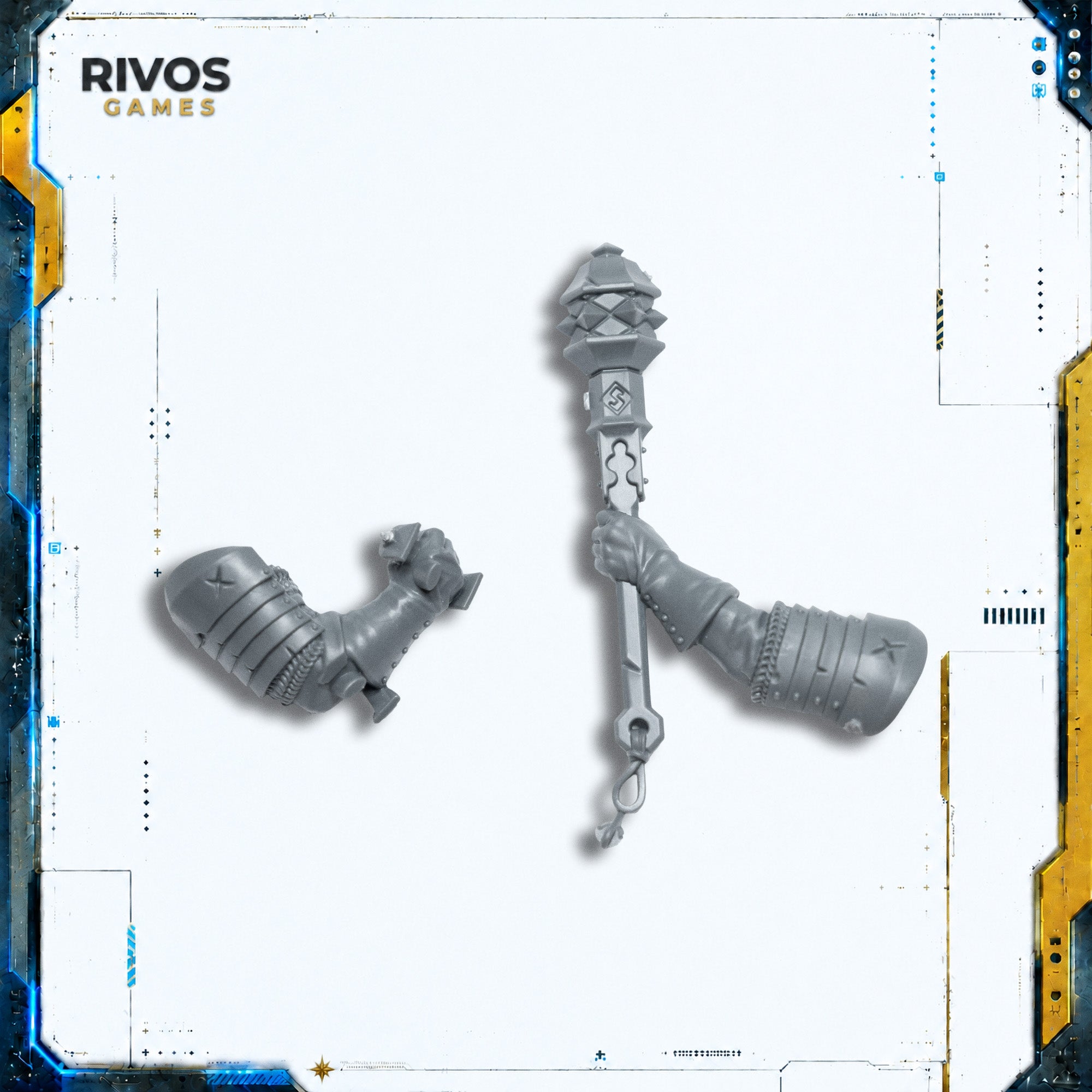 Warhammer Cities of Sigmar Fusil Major on Ogor Warhulk Ogor Mace B - Bits (Bitz)