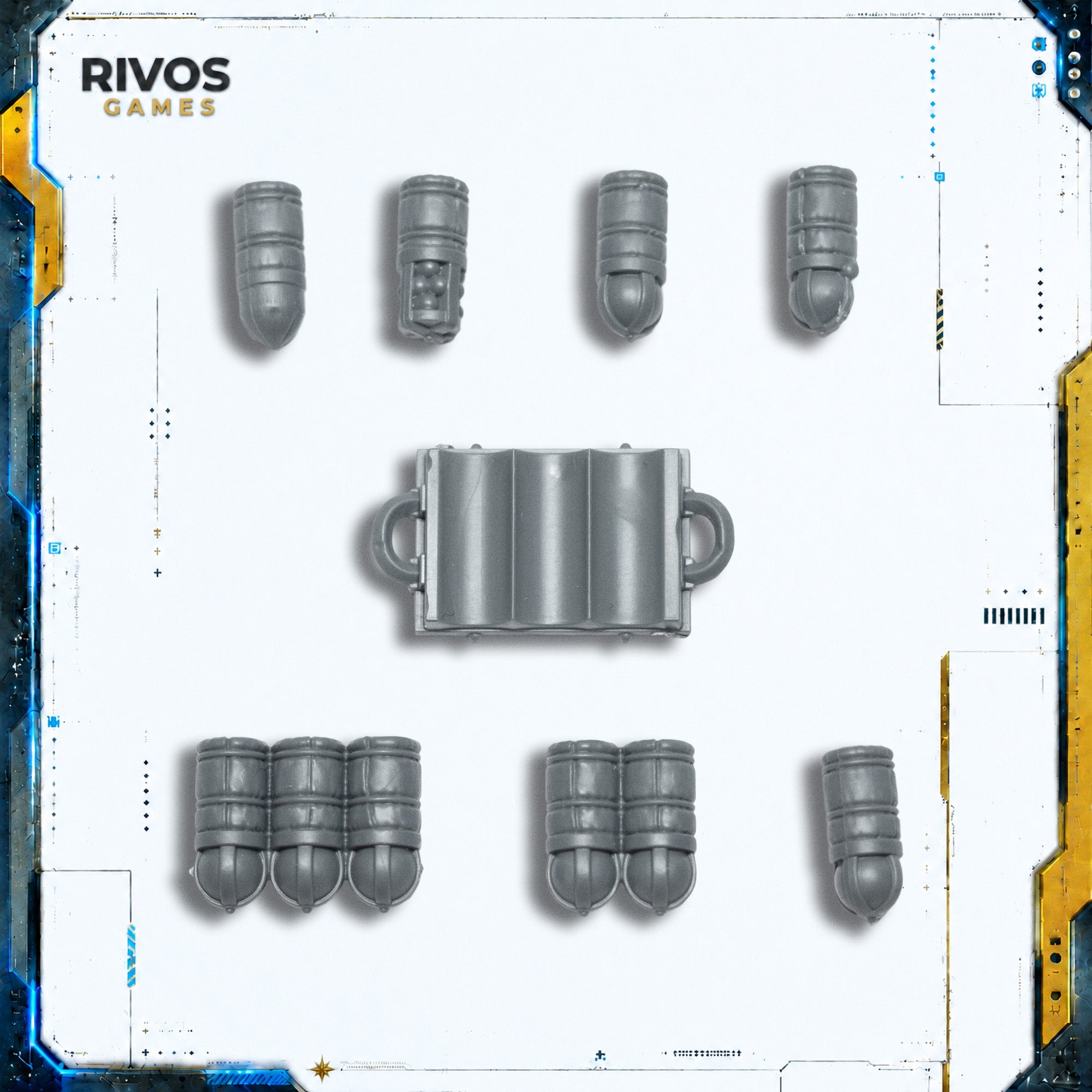 Warhammer Cities of Sigmar Ironweld Great Cannon Stacked Ammunition - Bits (Bitz)