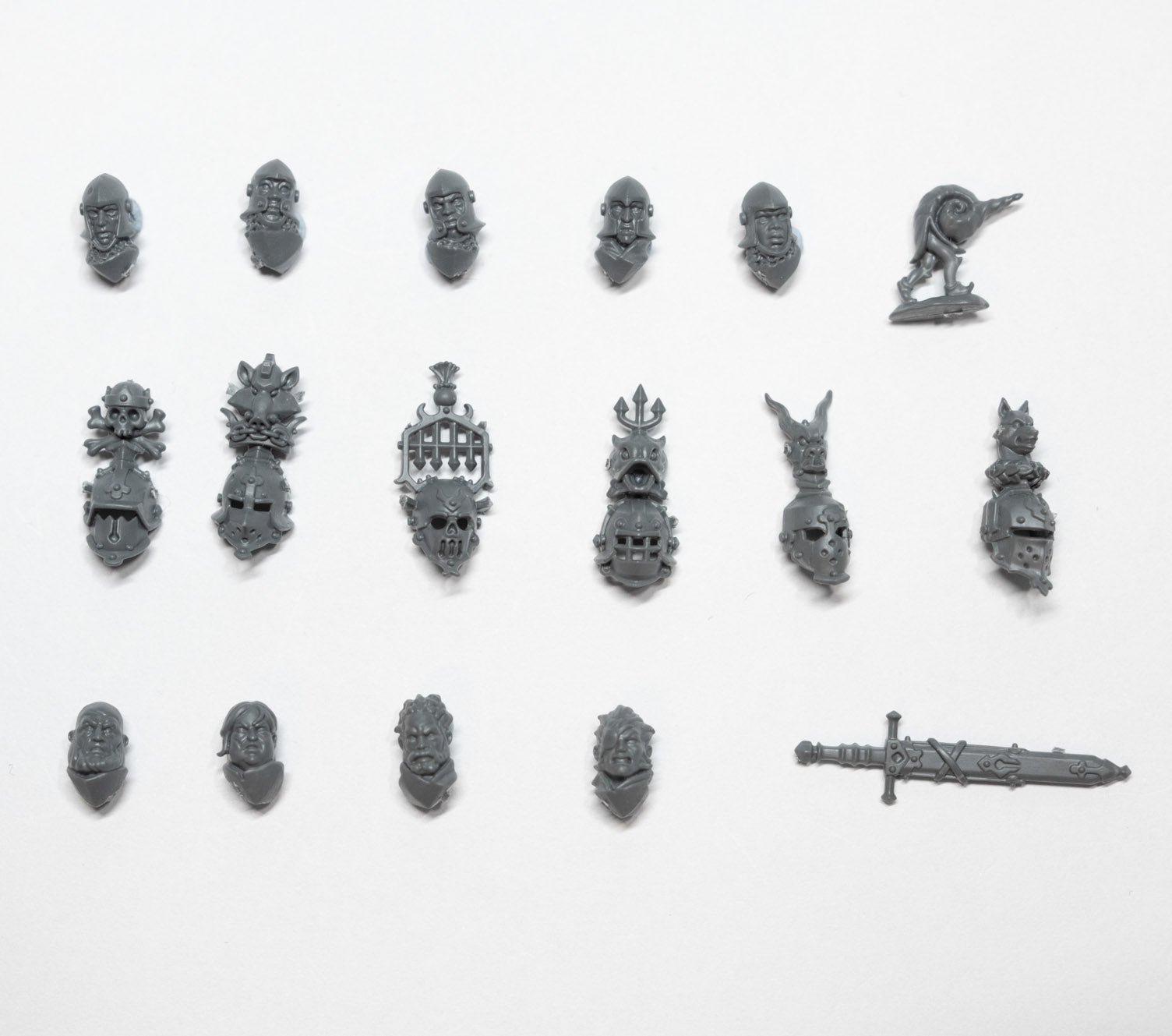 Cities of Sigmar Freeguild Cavaliers Heads and Helmets - Age of Sigmar - Kitbash Bit