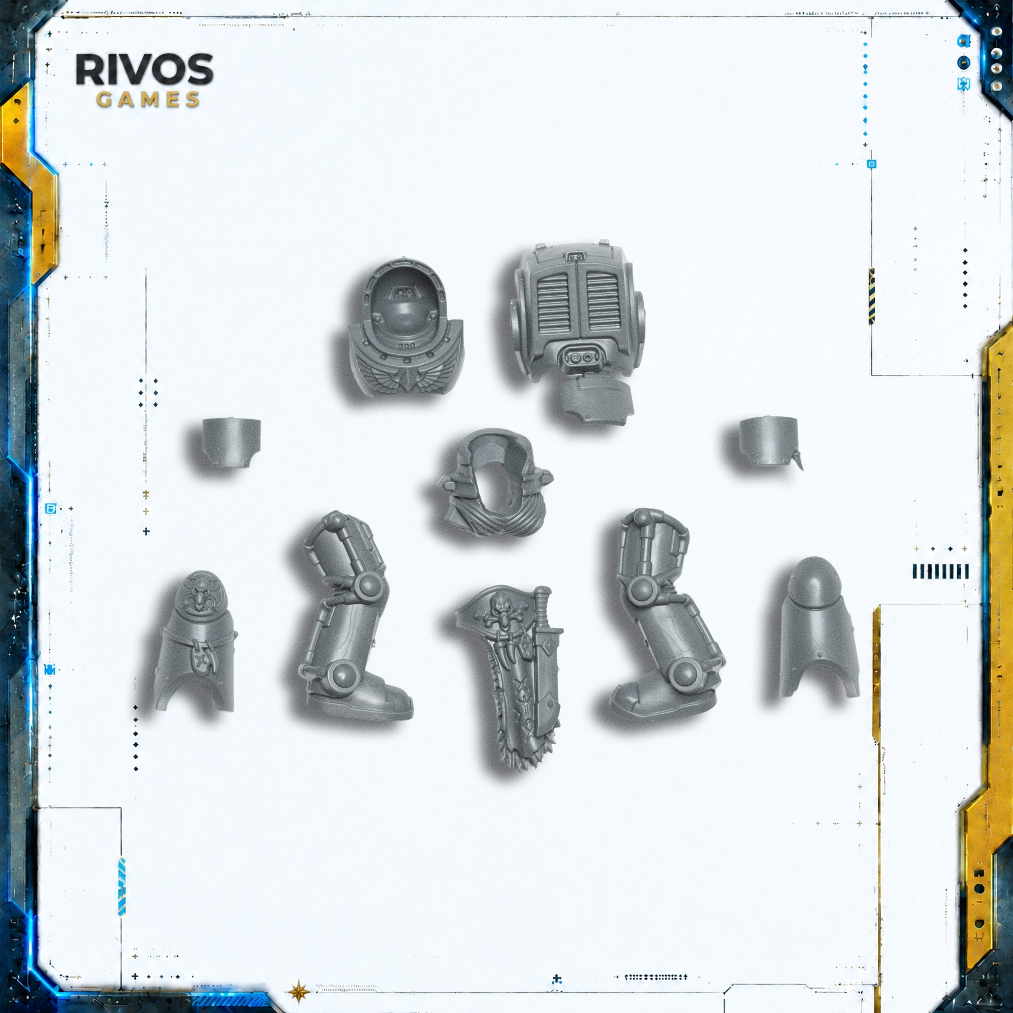 Warhammer 40K Space Wolves Wolf Guard Terminators Legs and Torso B - Bits (Bitz)