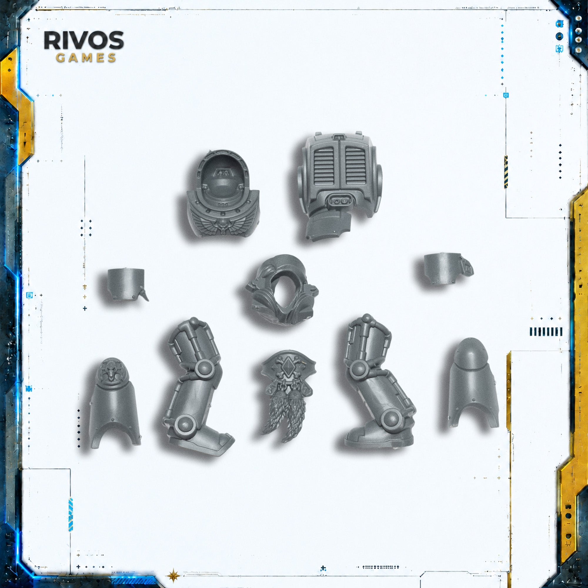 Warhammer 40K Space Wolves Wolf Guard Terminators Legs and Torso D - Bits (Bitz)