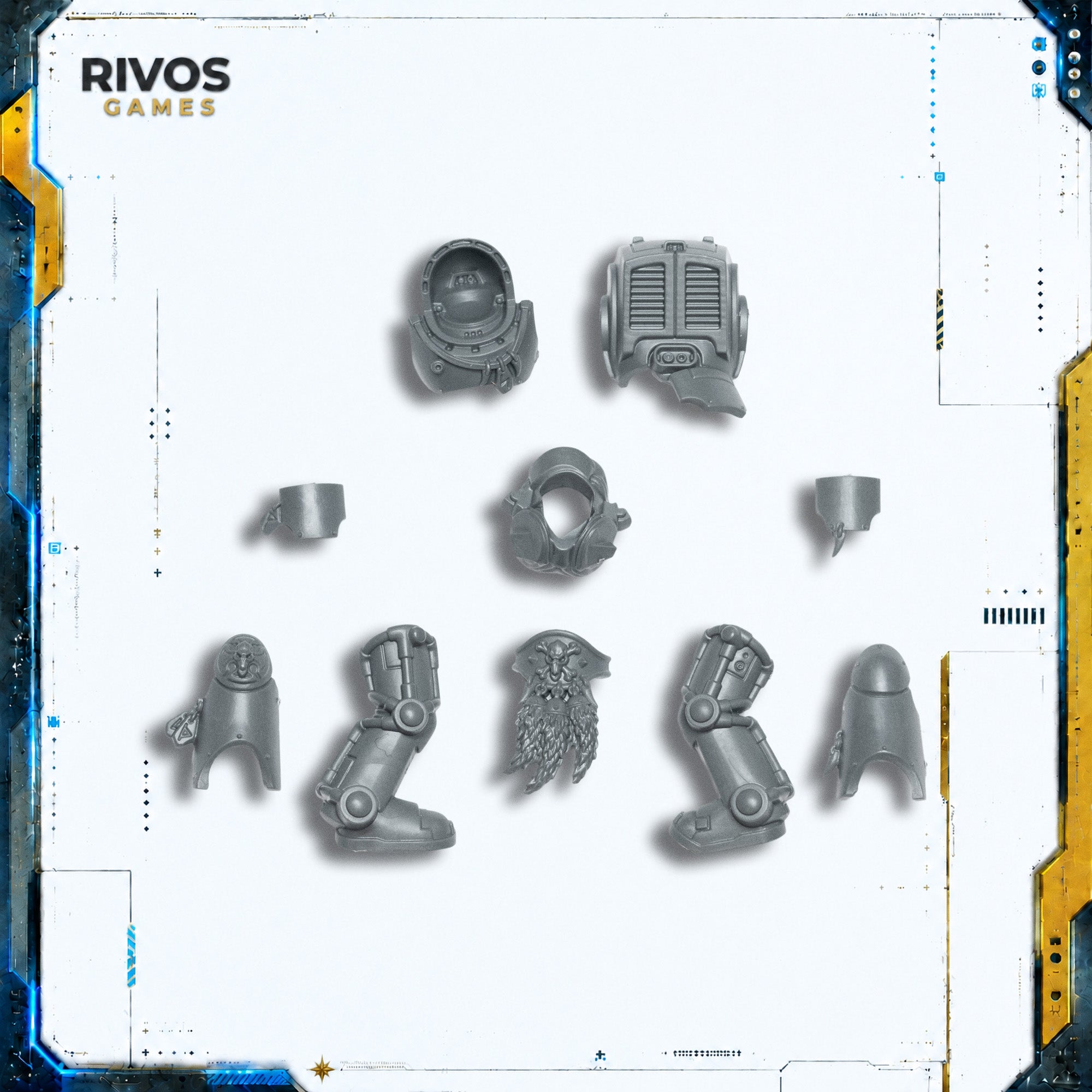 Warhammer 40K Space Wolves Wolf Guard Terminators Legs and Torso E - Bits (Bitz)