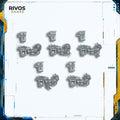 Warhammer 40K Space Wolves Wolf Guard Terminators Storm Bolters x 5 - Bits (Bitz)