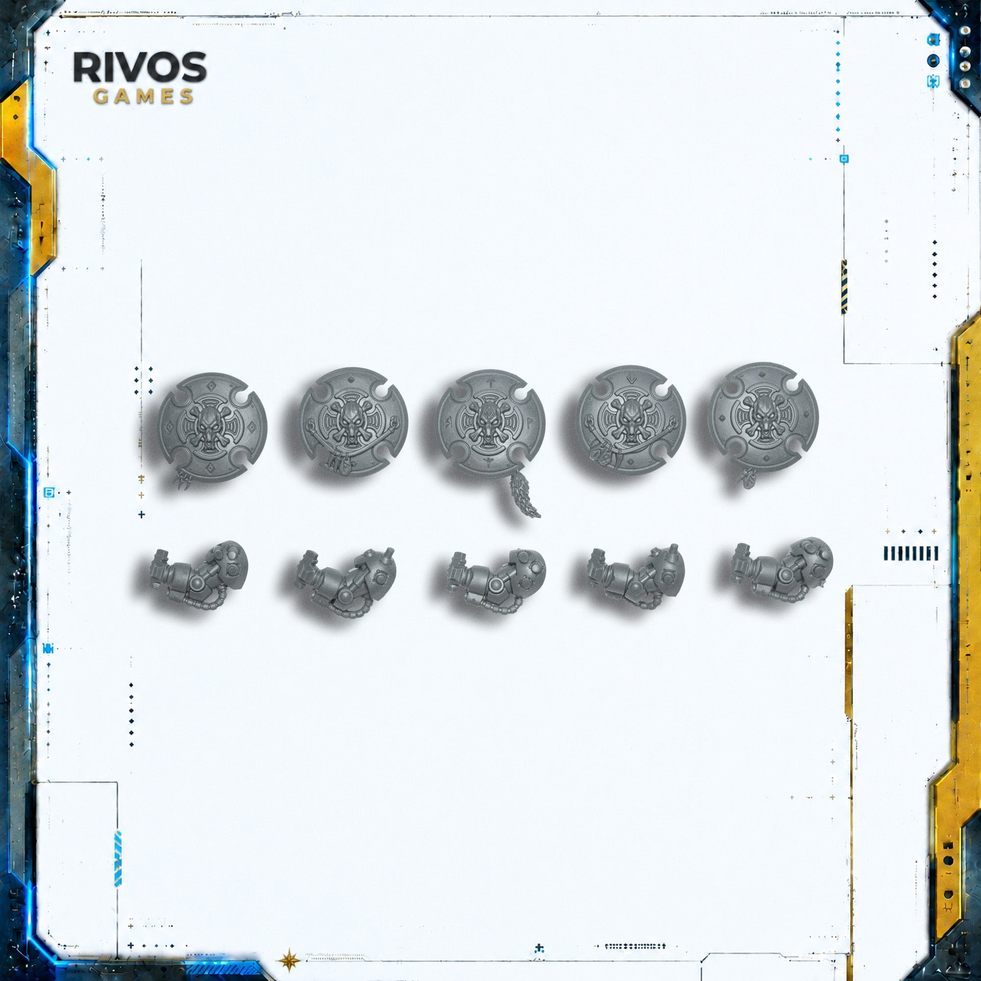 Warhammer 40K Space Wolves Wolf Guard Terminators Storm Shield x 5 - Bits (Bitz)
